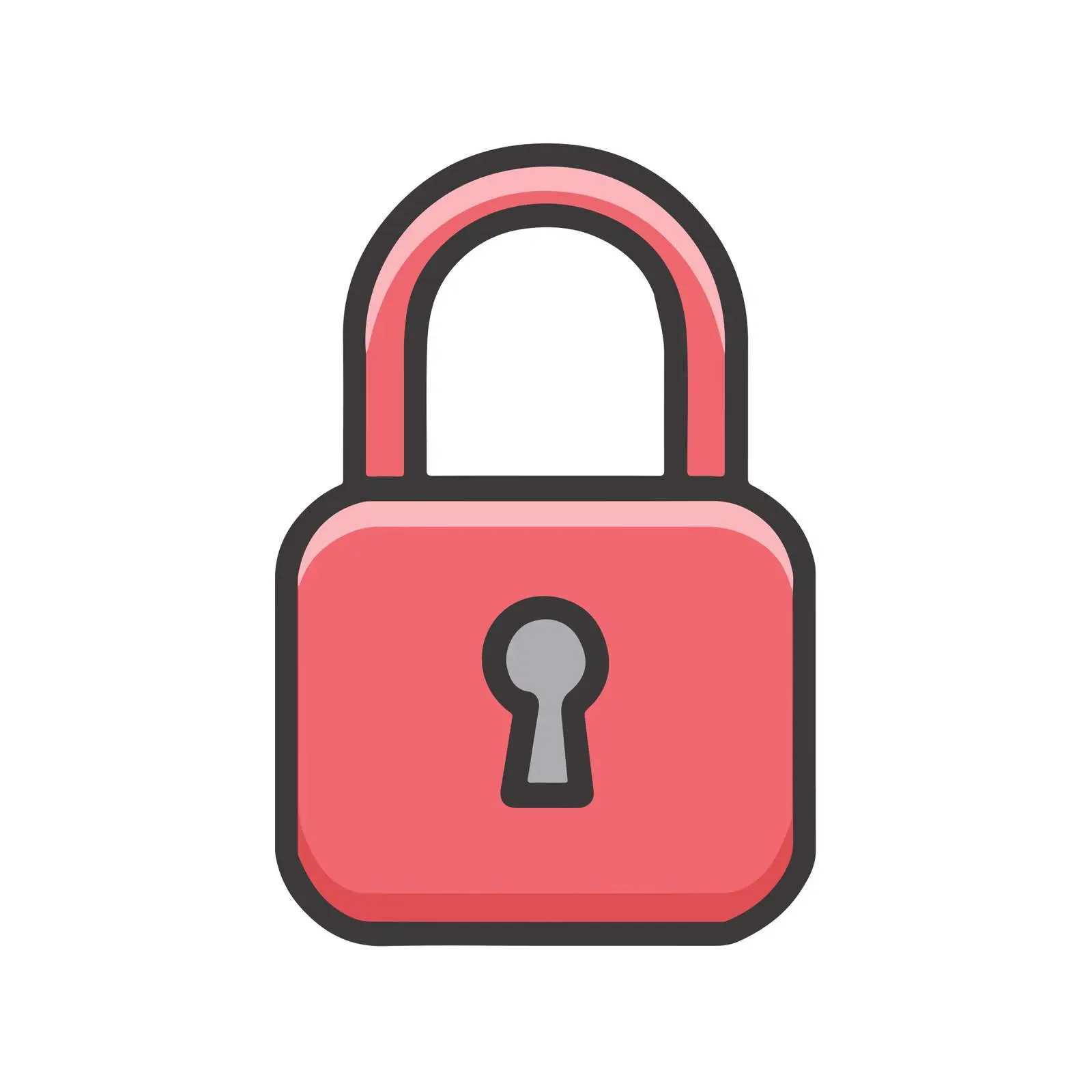 Lock Outline Icon — free download from Dotvec