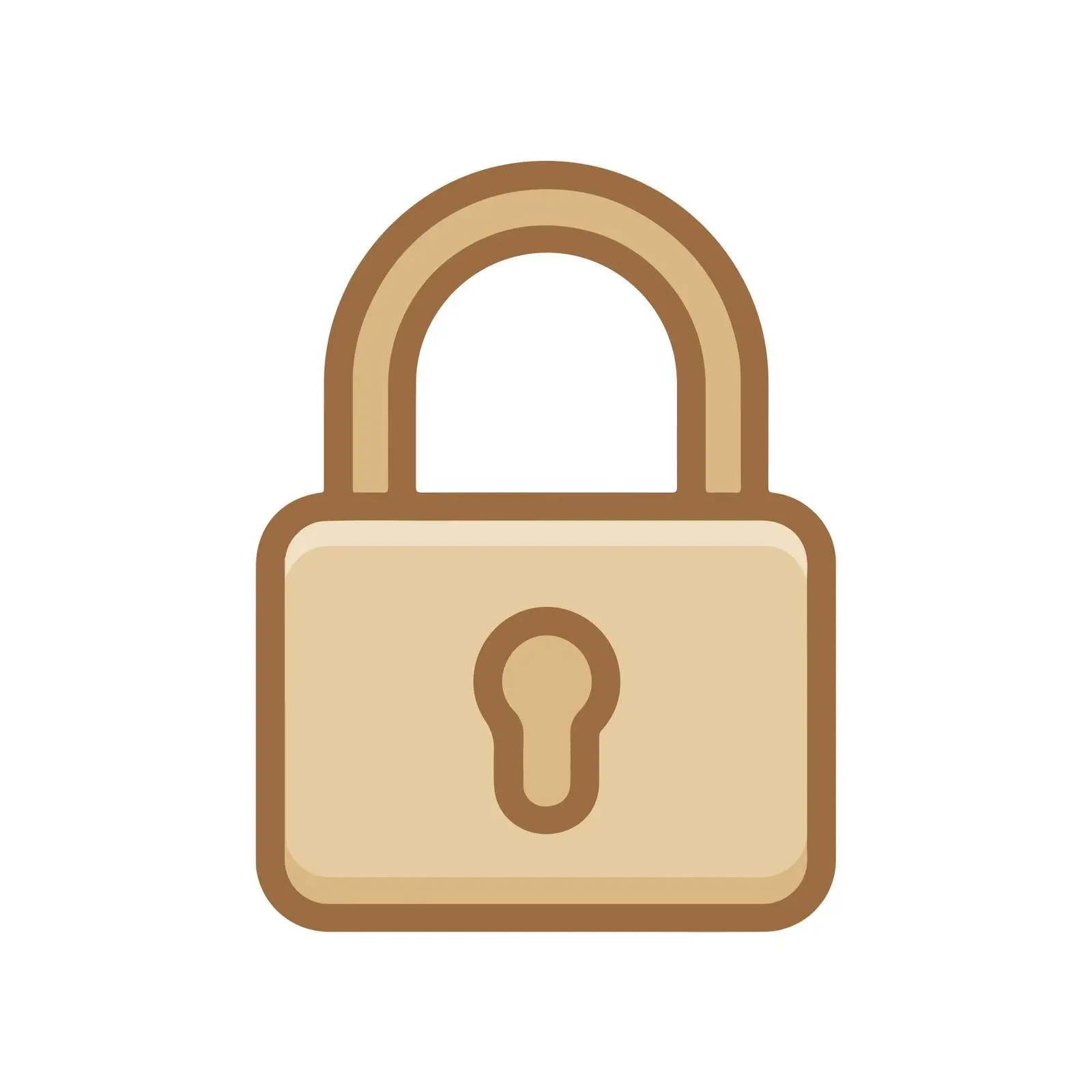 Lock Outline Vector Icon — free download from Dotvec