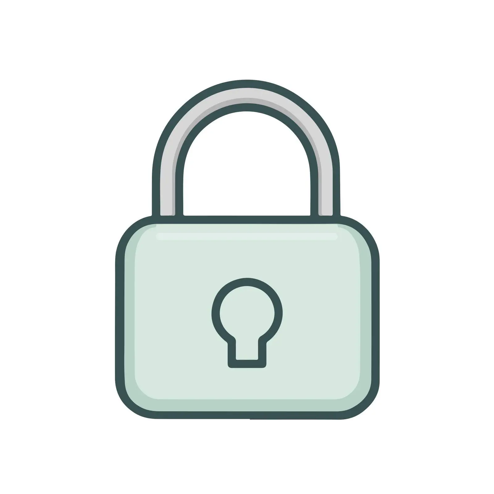 Lock Outline Vector Icon — free download from Dotvec