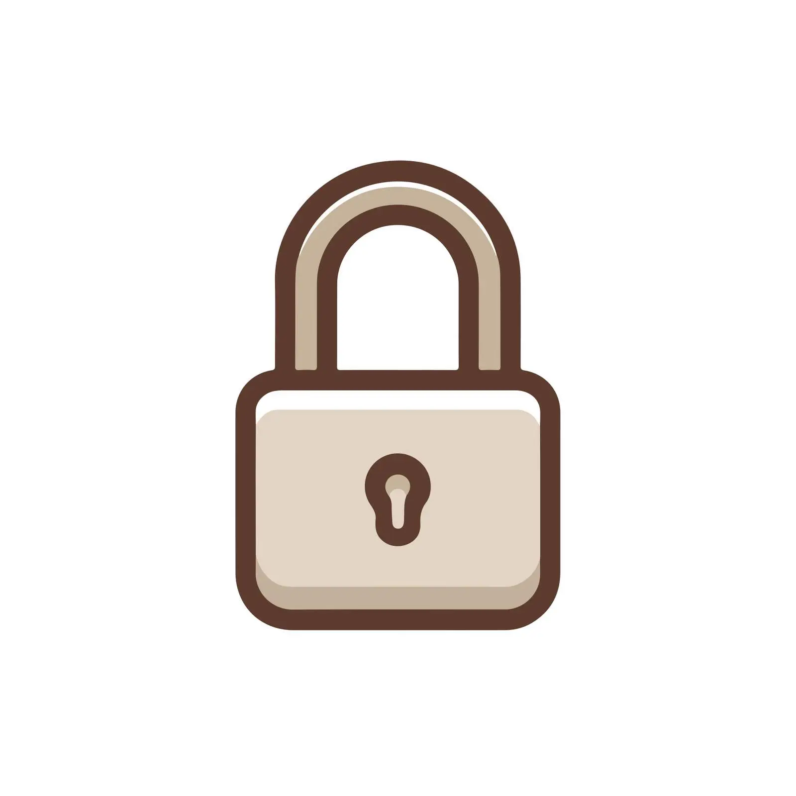 Lock Outline Icon — free download from Dotvec