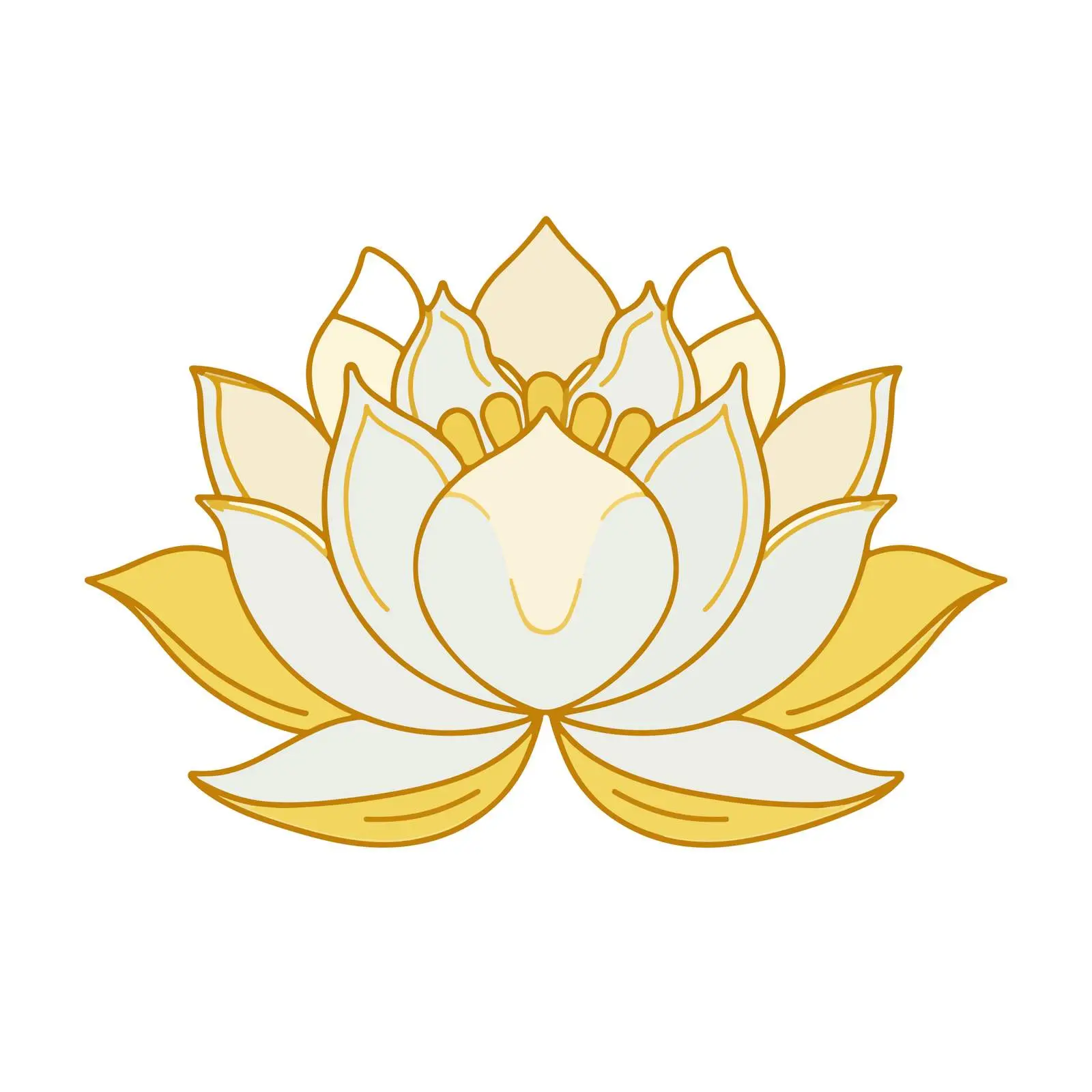 Lotus Flower Outline Icon — free download from Dotvec