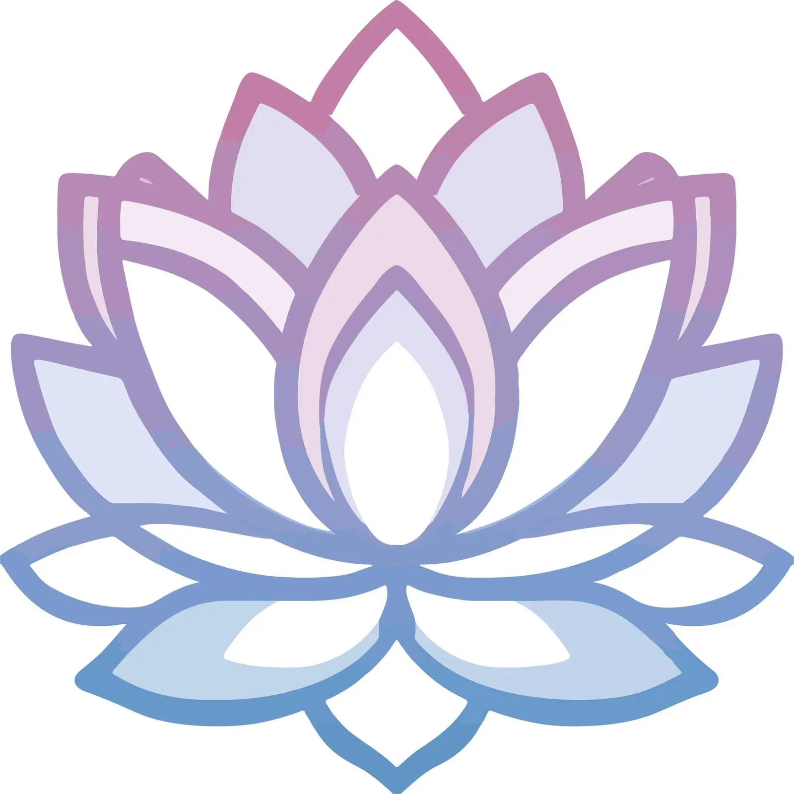 Lotus Flower Outline Icon — free download from Dotvec