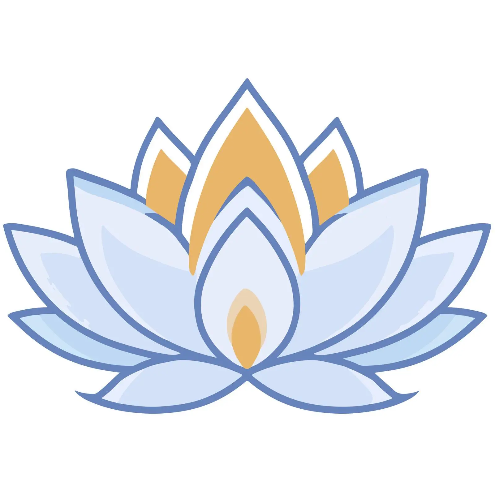 Lotus Flower Outline Icon — free download from Dotvec