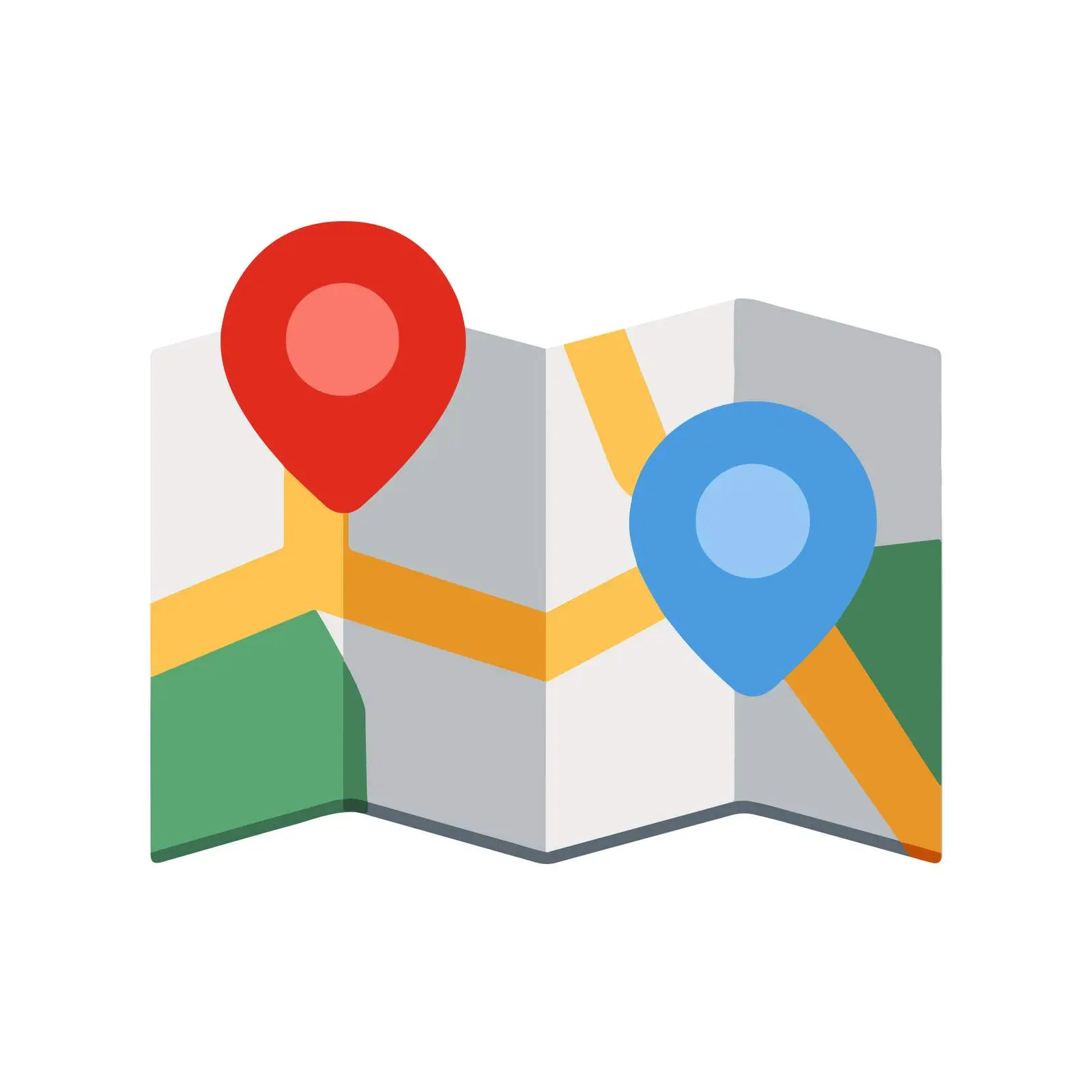 Simplified Map Icon — free download from Dotvec