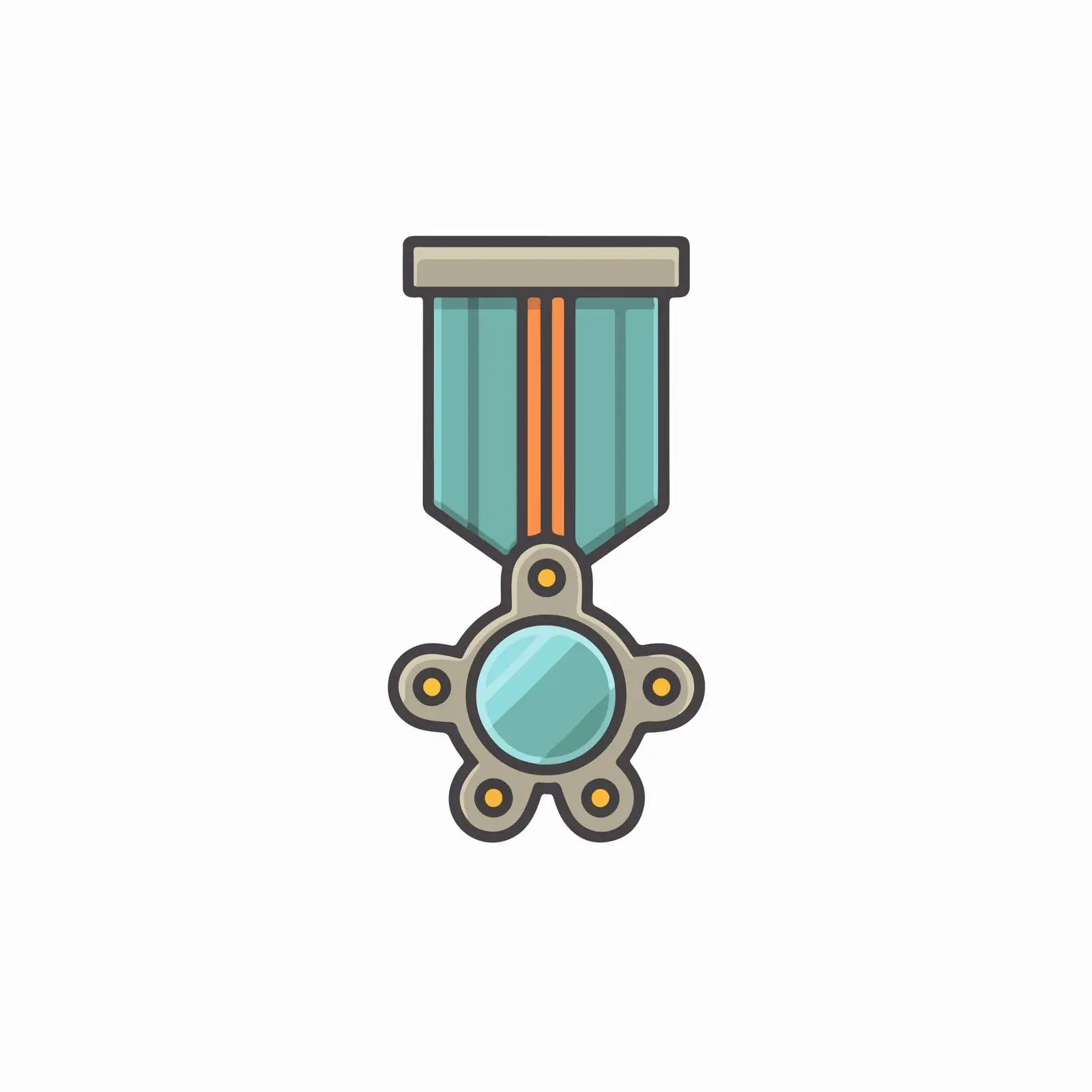 Flat Medal Icon for Objects — free download from Dotvec