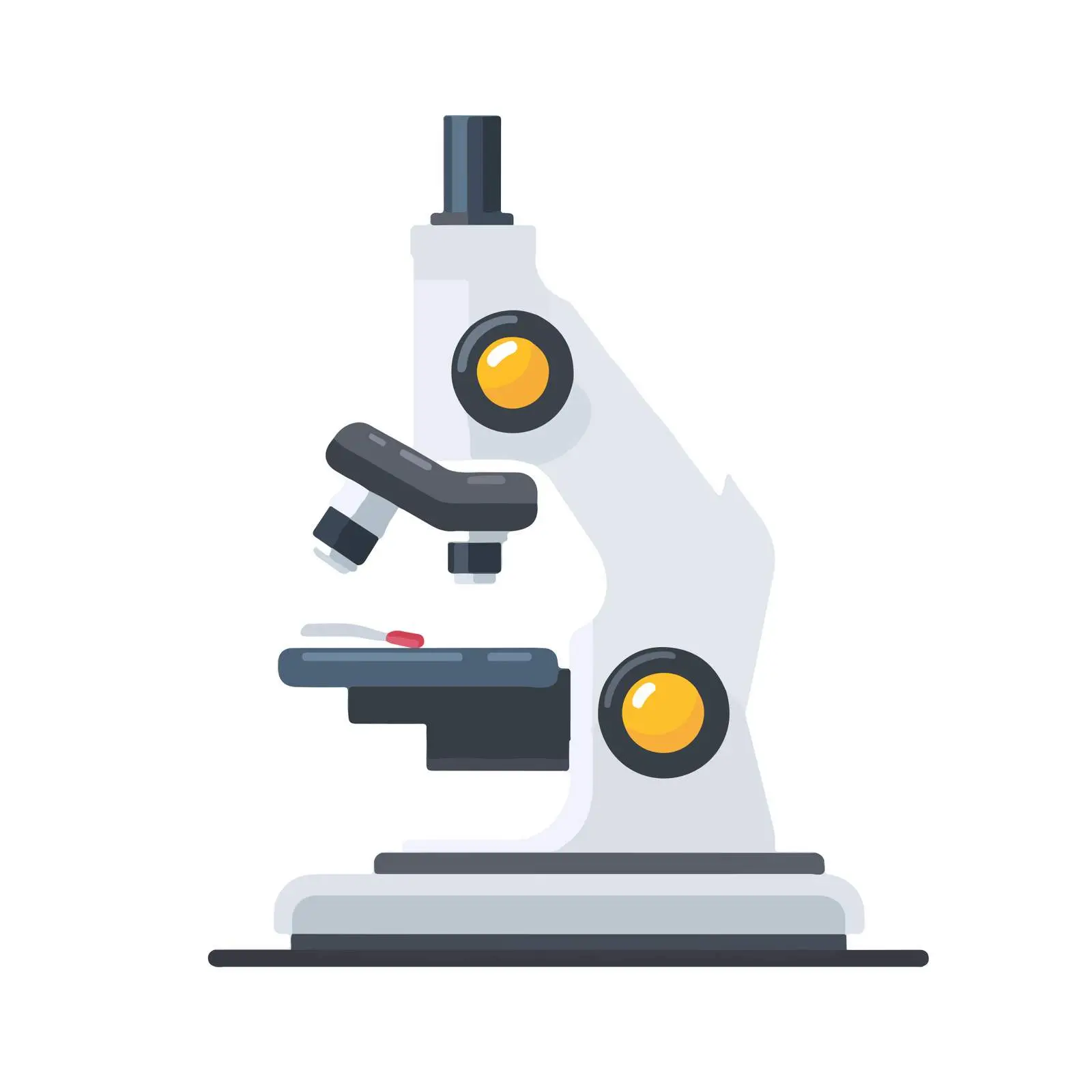 Microscope Icon for Scientific Illustrations — free download from Dotvec