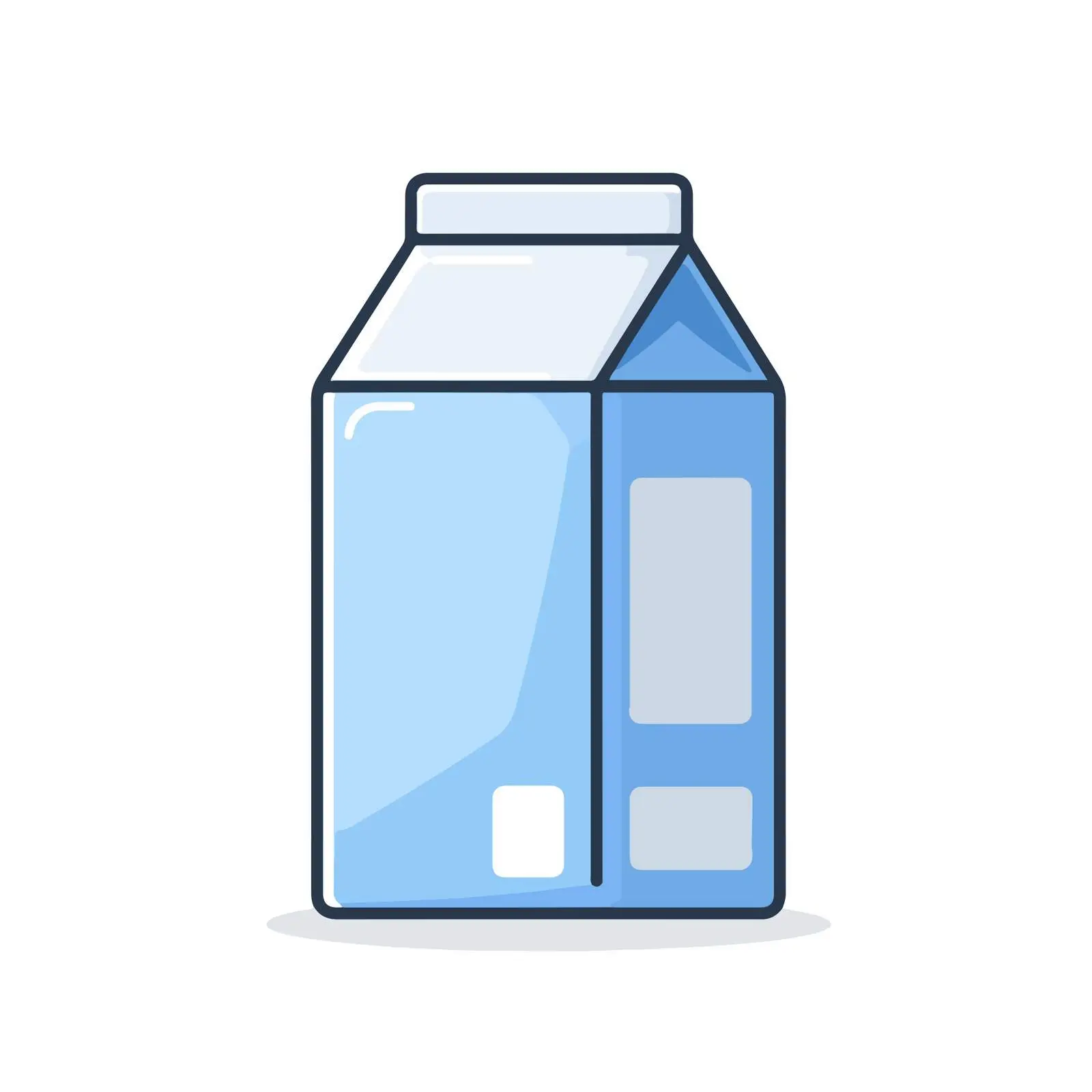 Milk Carton Flat Icon — free download from Dotvec