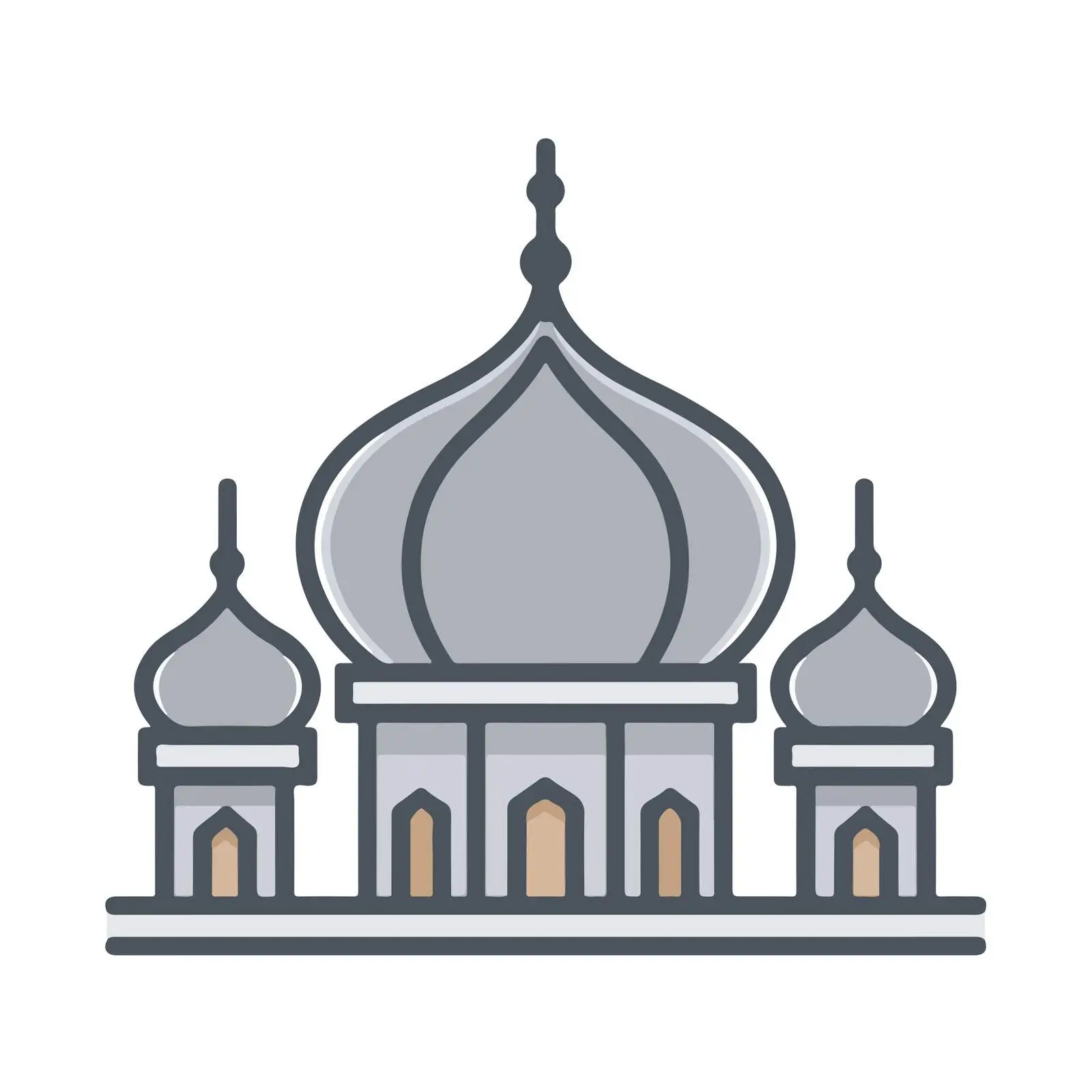 Mosque Dome Outline Icon — free download from Dotvec