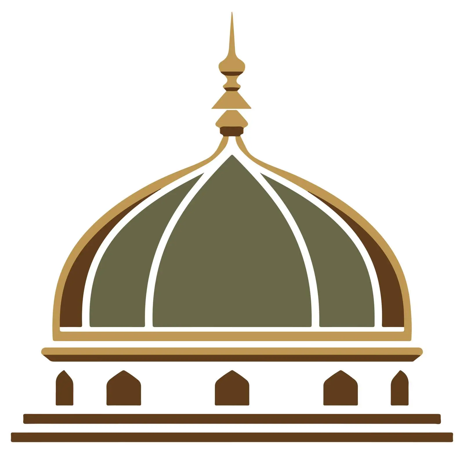 Mosque Dome Outline Icon — free download from Dotvec