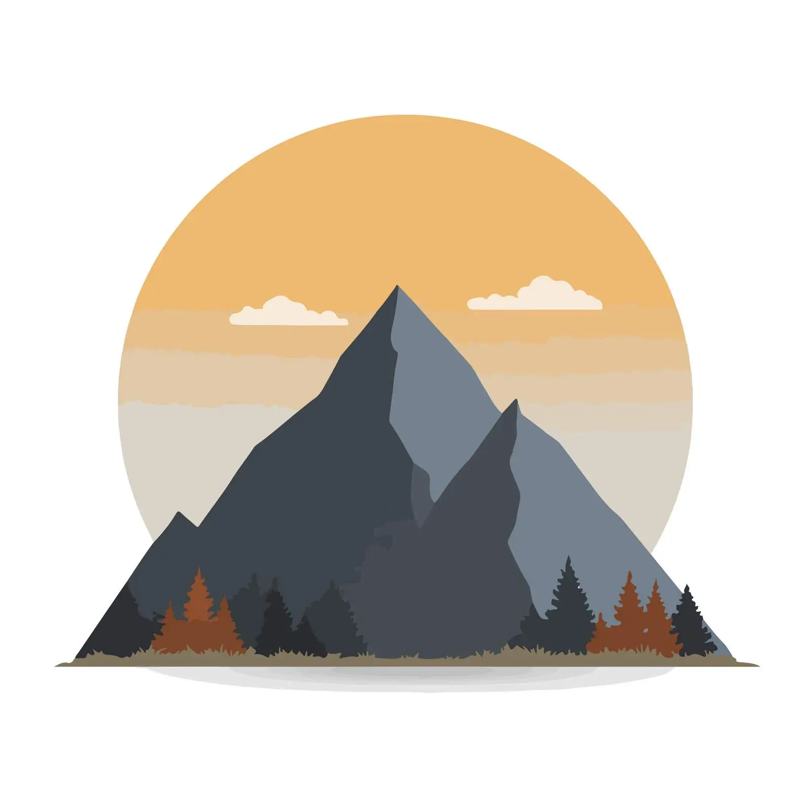 Mountain Icon — free download from Dotvec