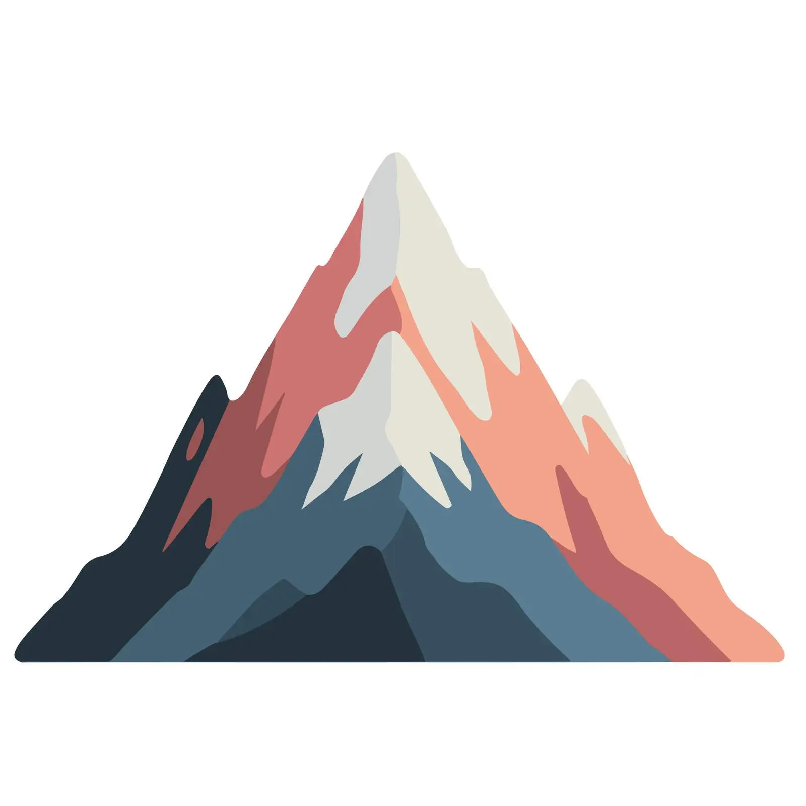 Mountain Icon in Flat Vector Style — free download from Dotvec