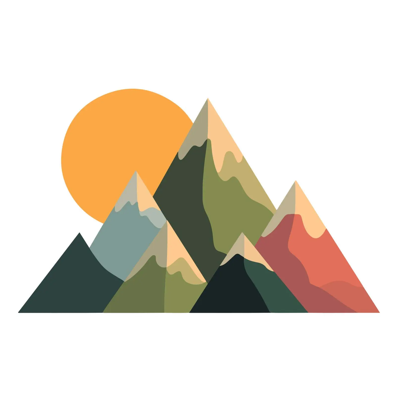 Mountain Icon Vector Minimalistic Style — free download from Dotvec