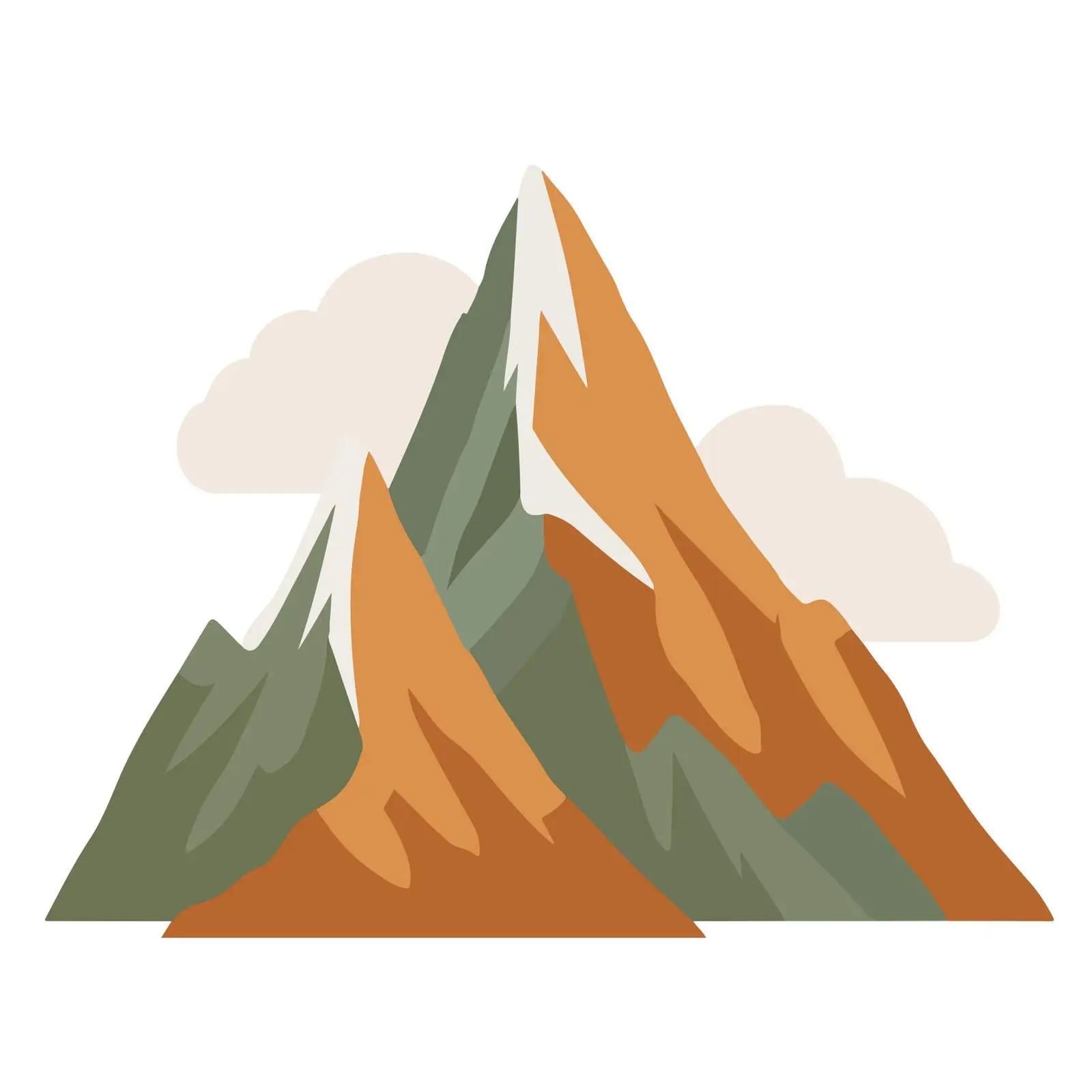 Mountain Icon in Bold Flat Style — free download from Dotvec