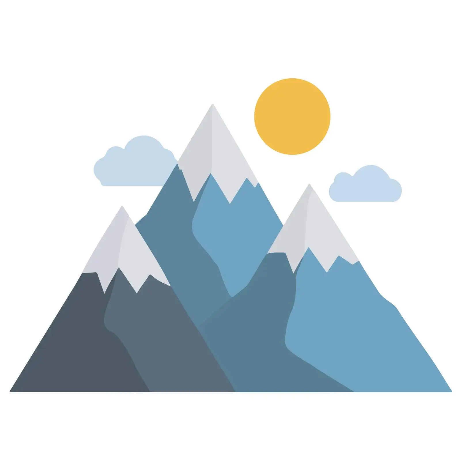 Mountain Icon Bold Vector Style — free download from Dotvec