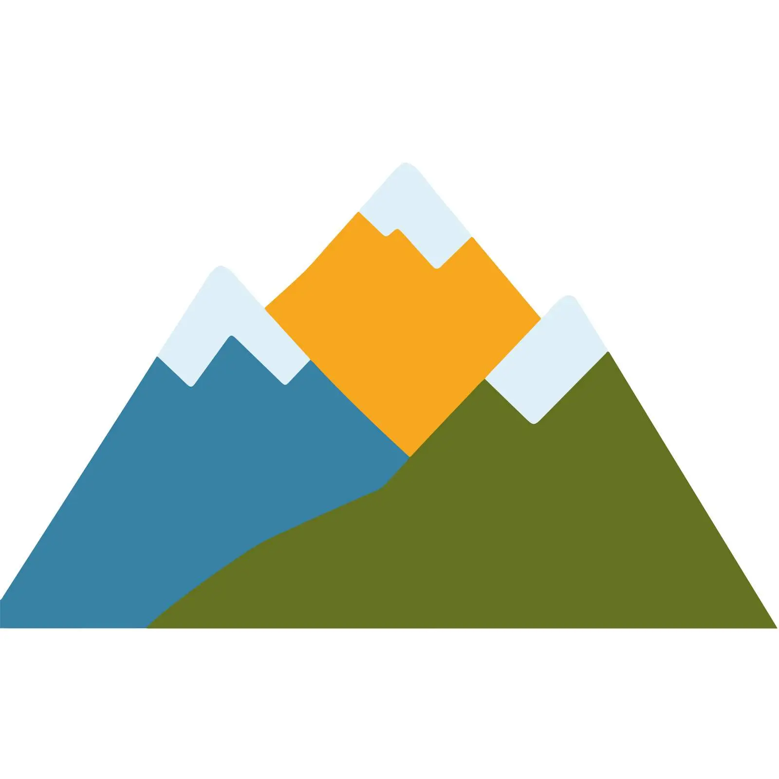 Mountain Icon Illustration in Flat Style — free download from Dotvec