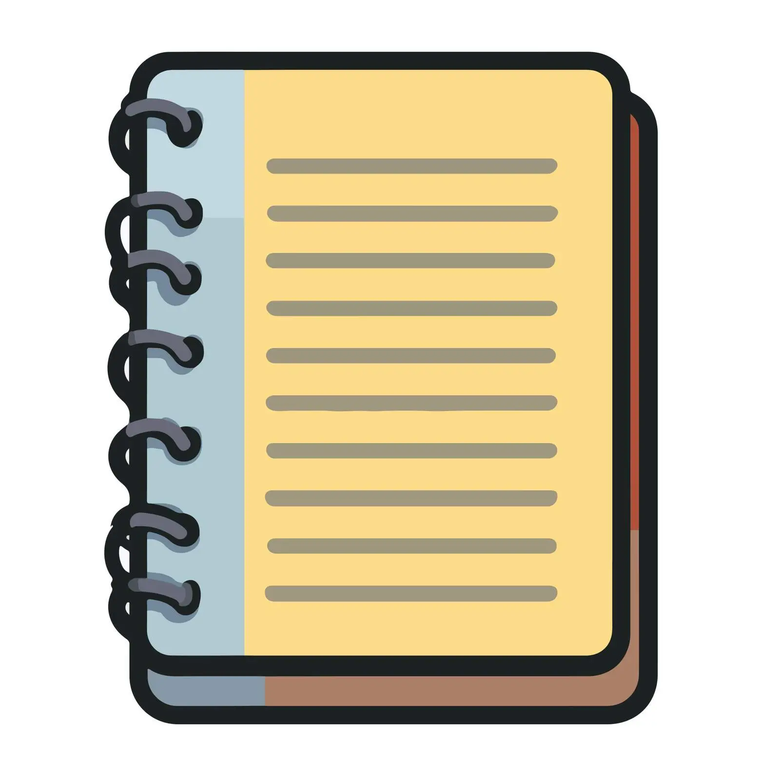 Minimal Notebook Icon — free download from Dotvec