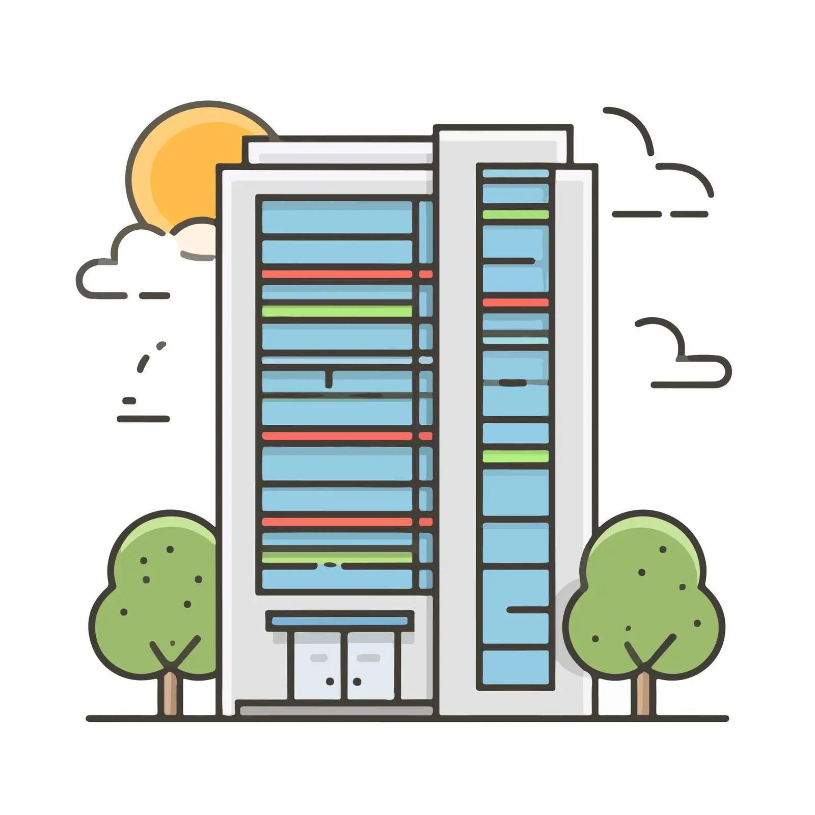 Office Building Icon — free download from Dotvec