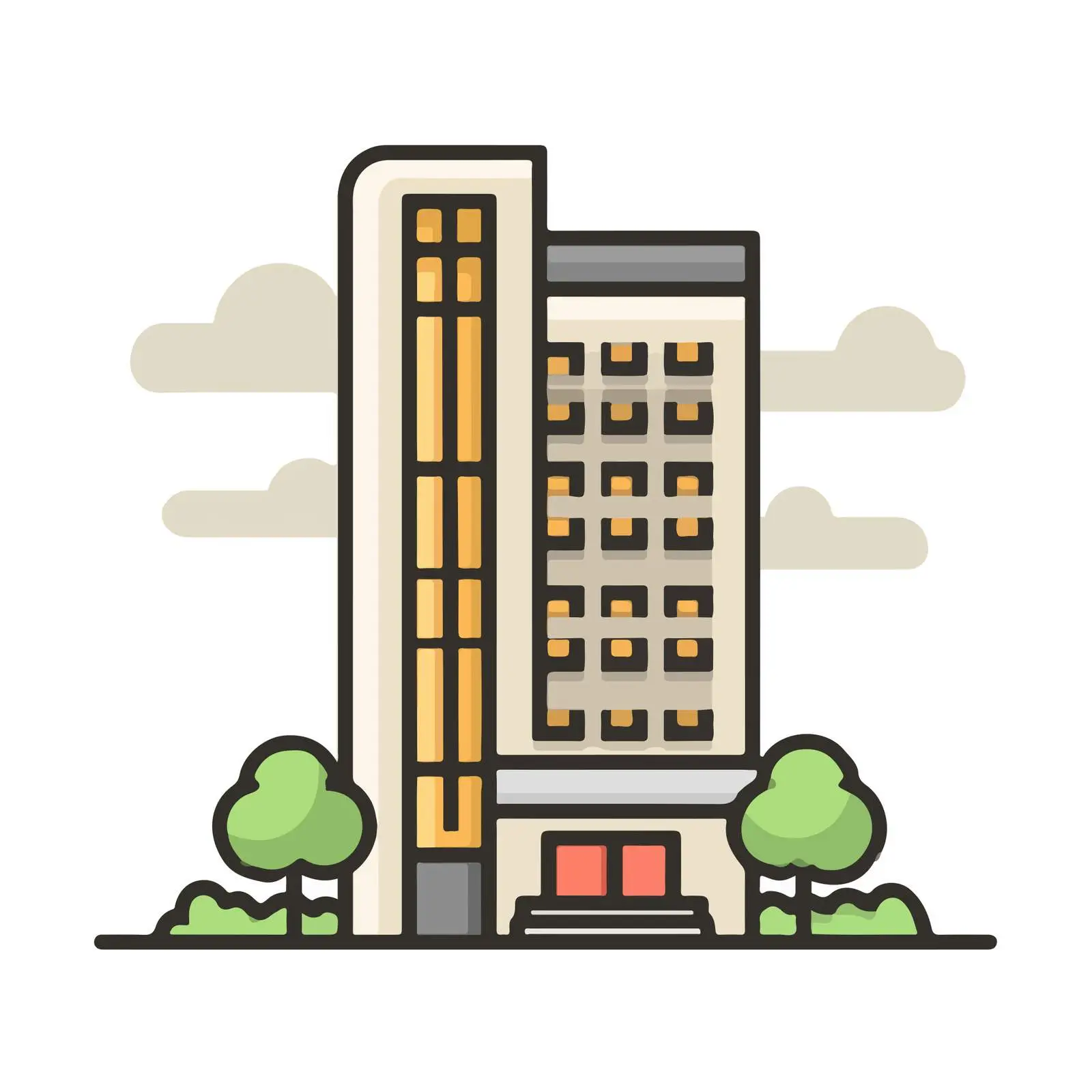 Office Building Icon — free download from Dotvec