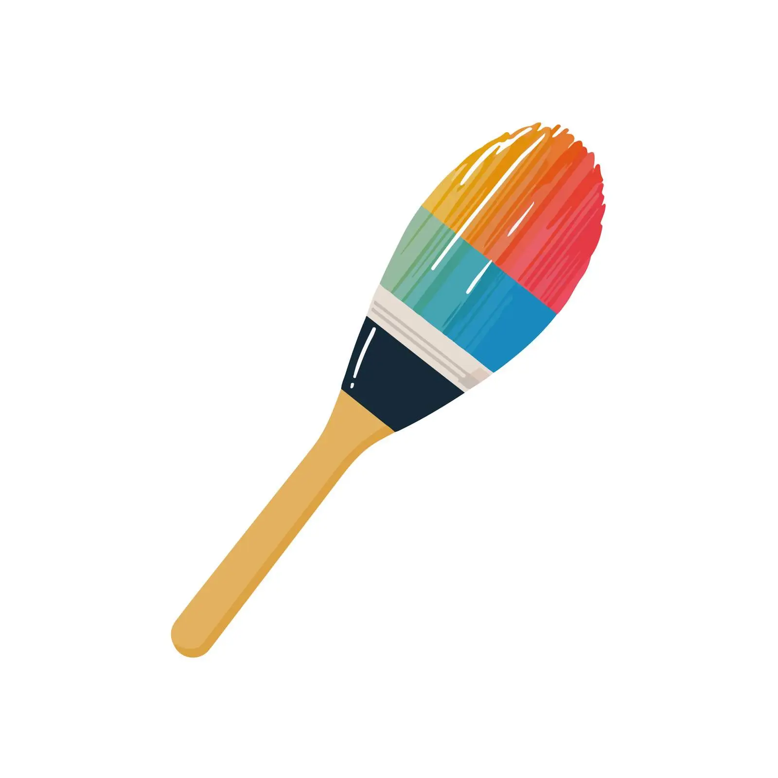 Colorful Paintbrush Icon — free download from Dotvec