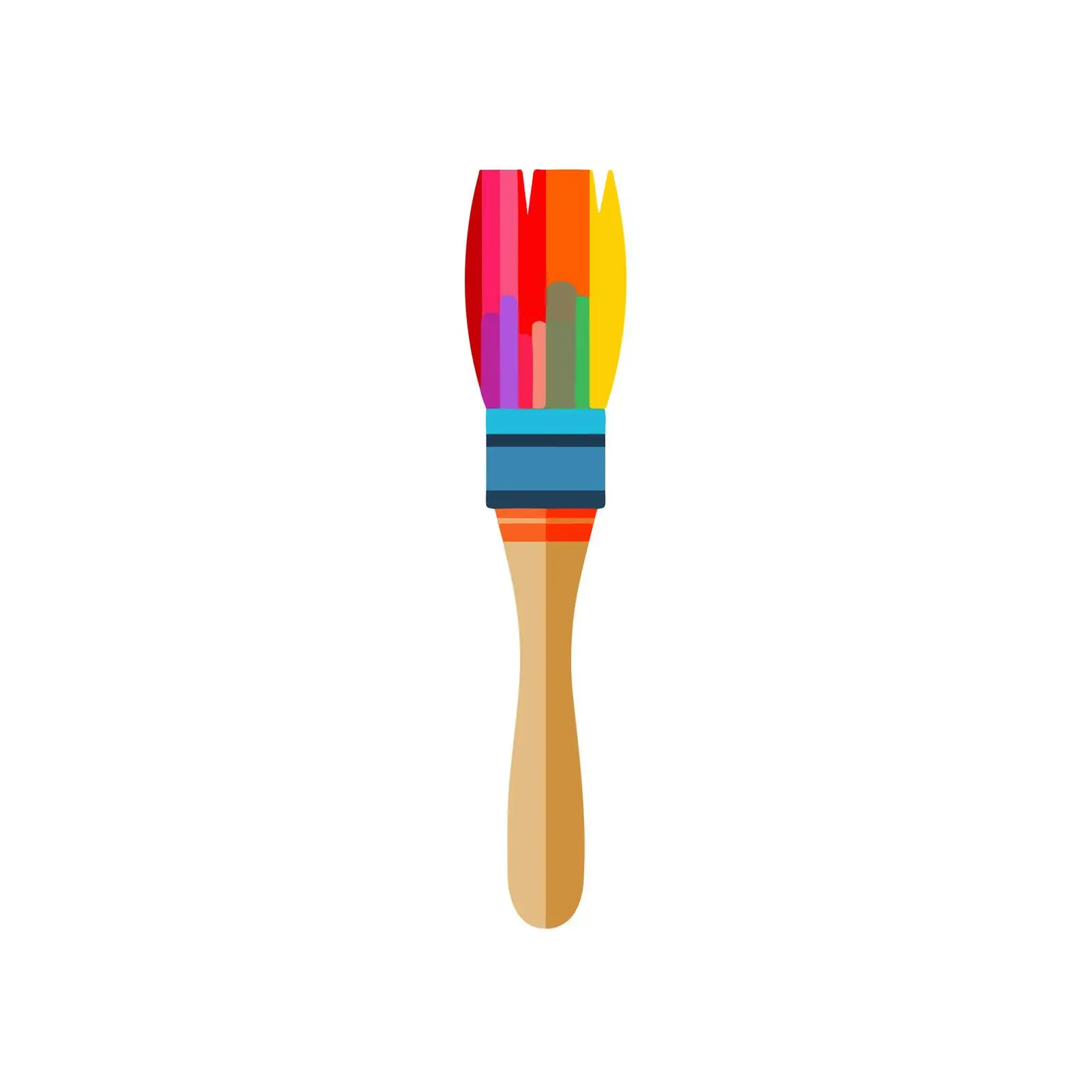 Vibrant Paintbrush Icon