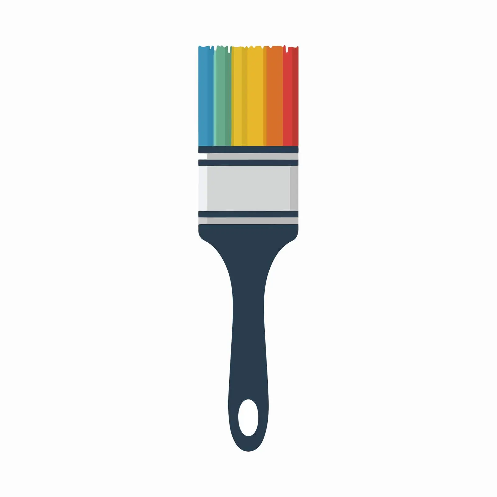 Colorful Paintbrush Vector Icon — free download from Dotvec