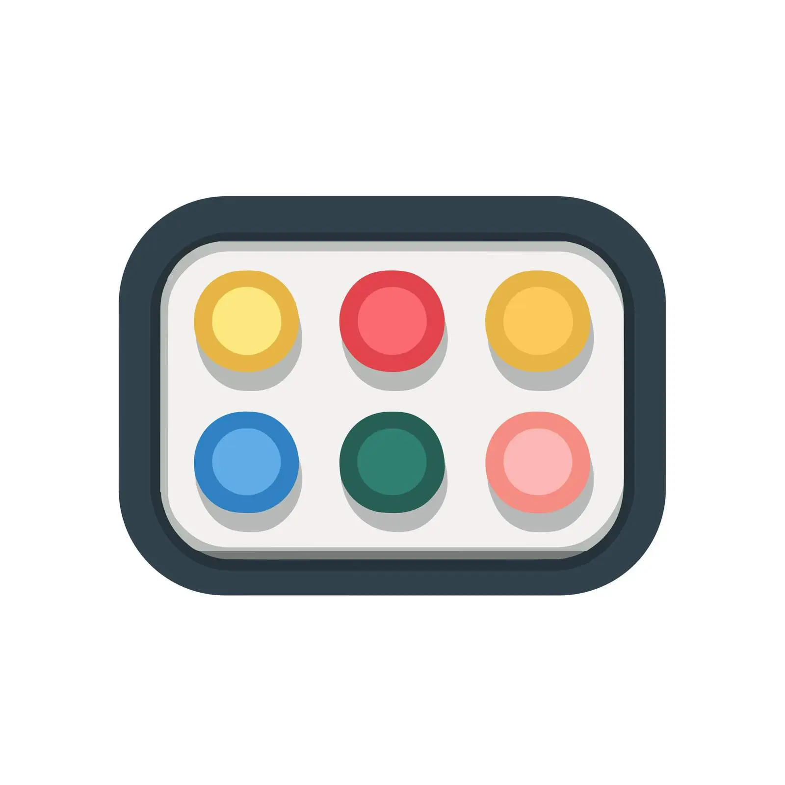 Palette Icon for Design Software Usage — free download from Dotvec