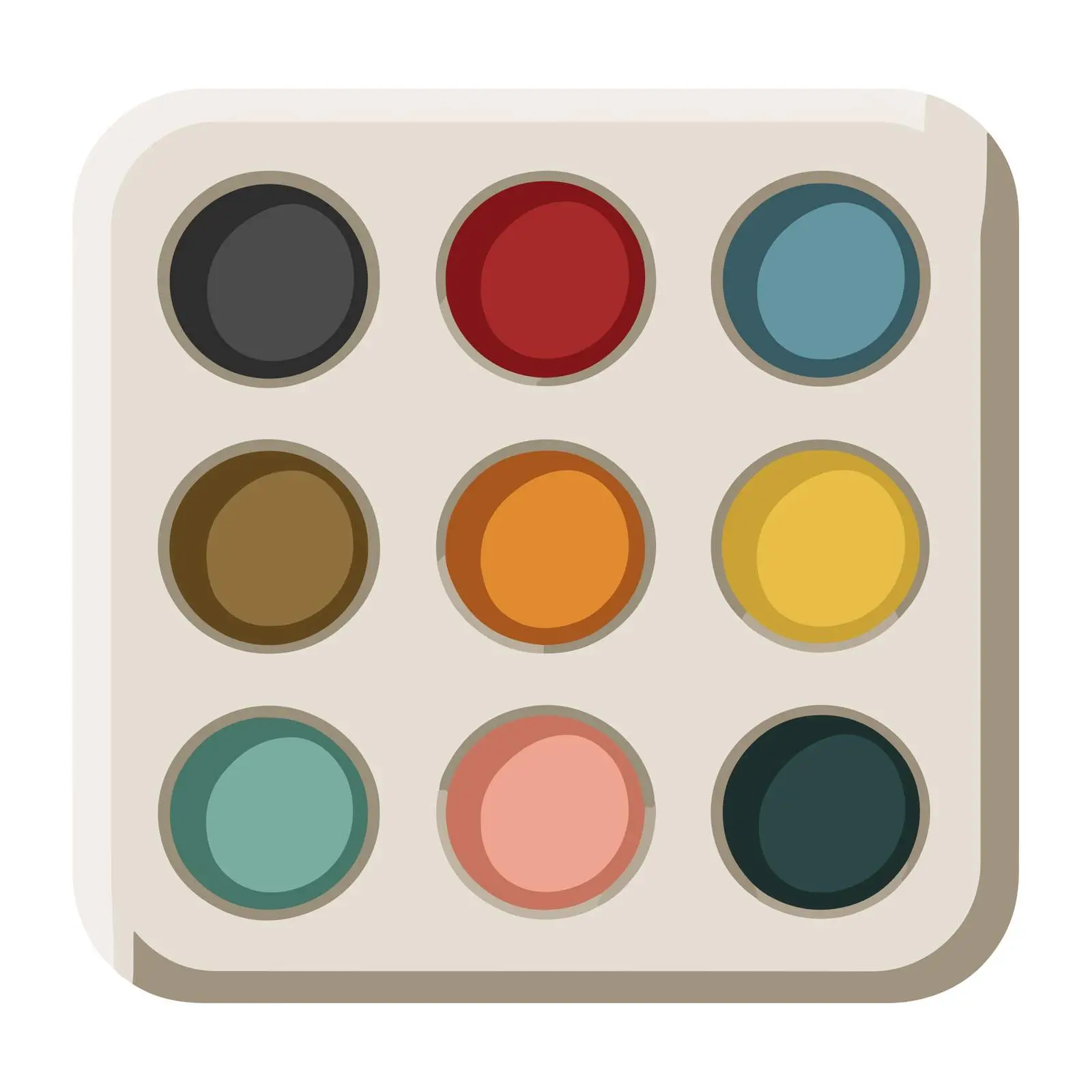 Palette Icon for Design Use — free download from Dotvec