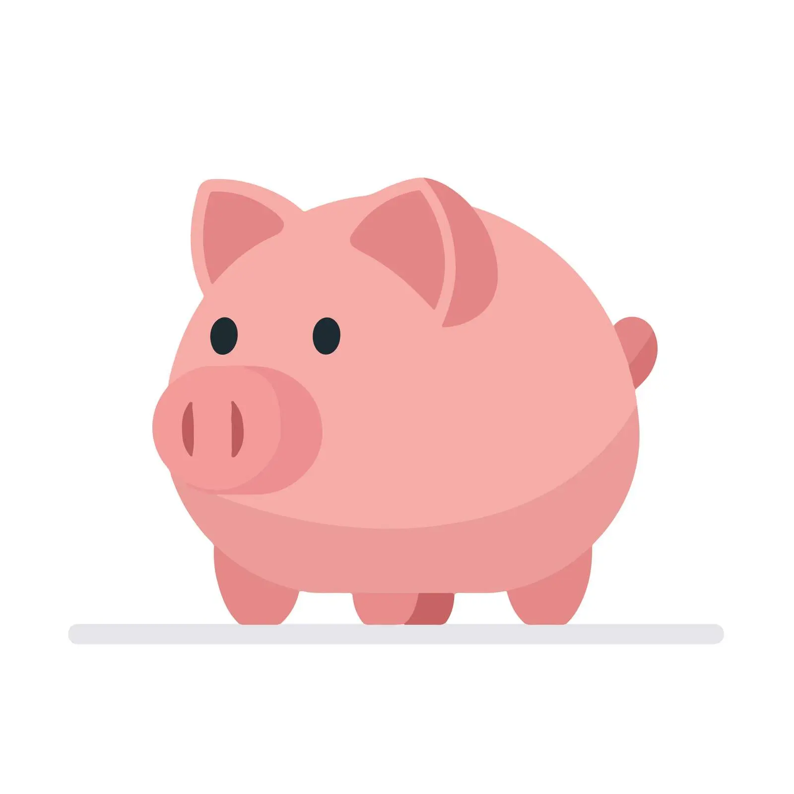 Piggy Bank Icon Flat Style — free download from Dotvec