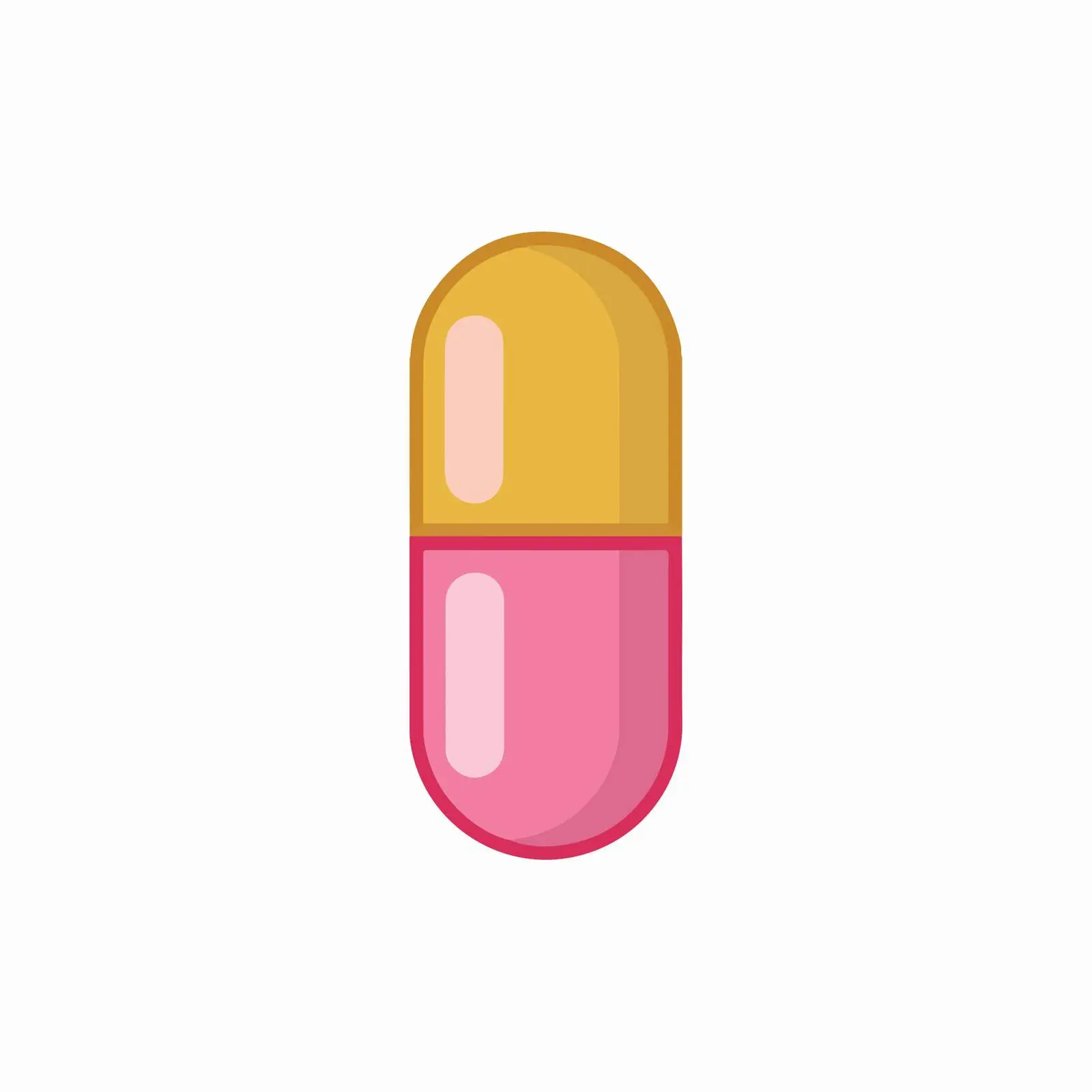 Pill Flat Vector Icon Usage — free download from Dotvec