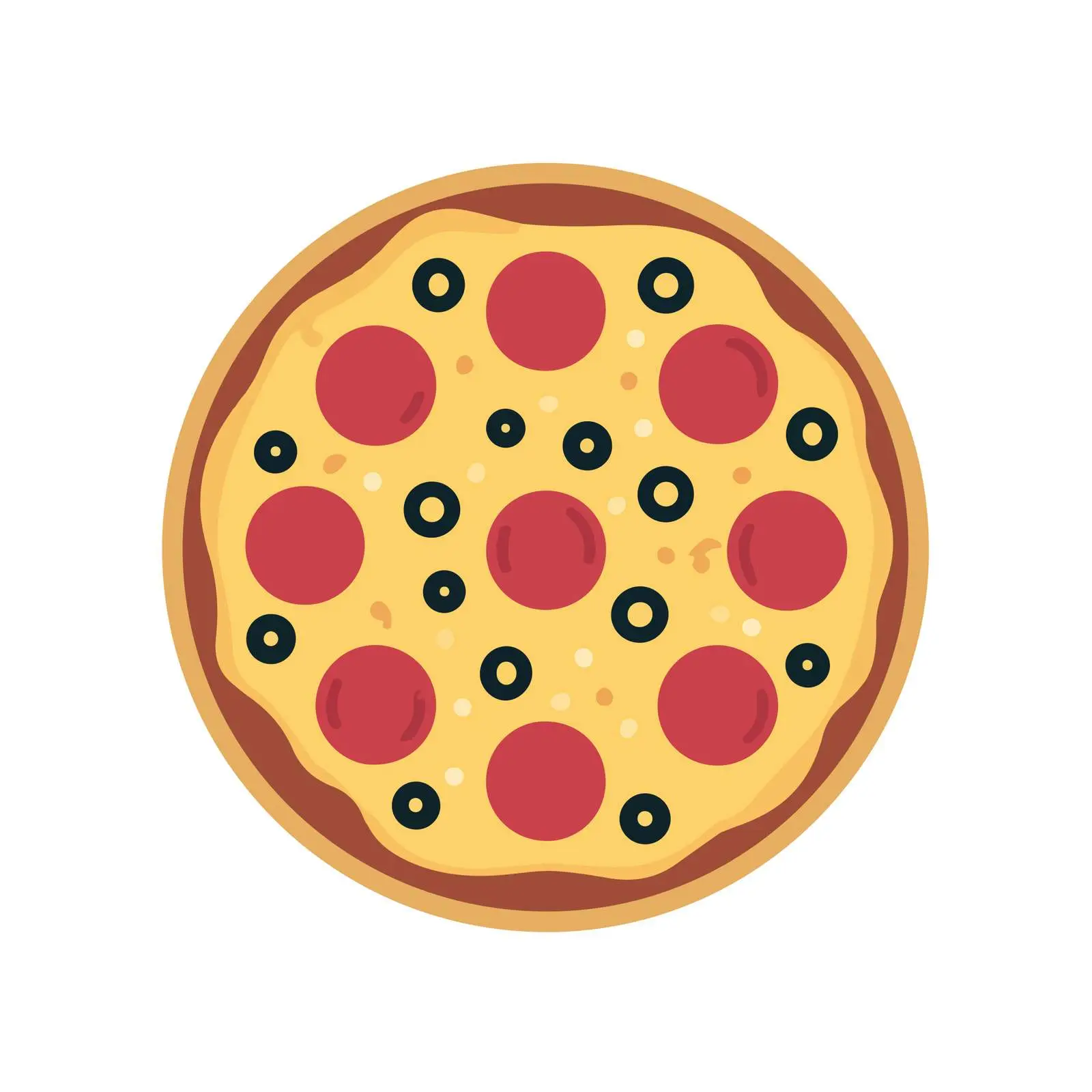 Pizza Flat Vector Icon — free download from Dotvec