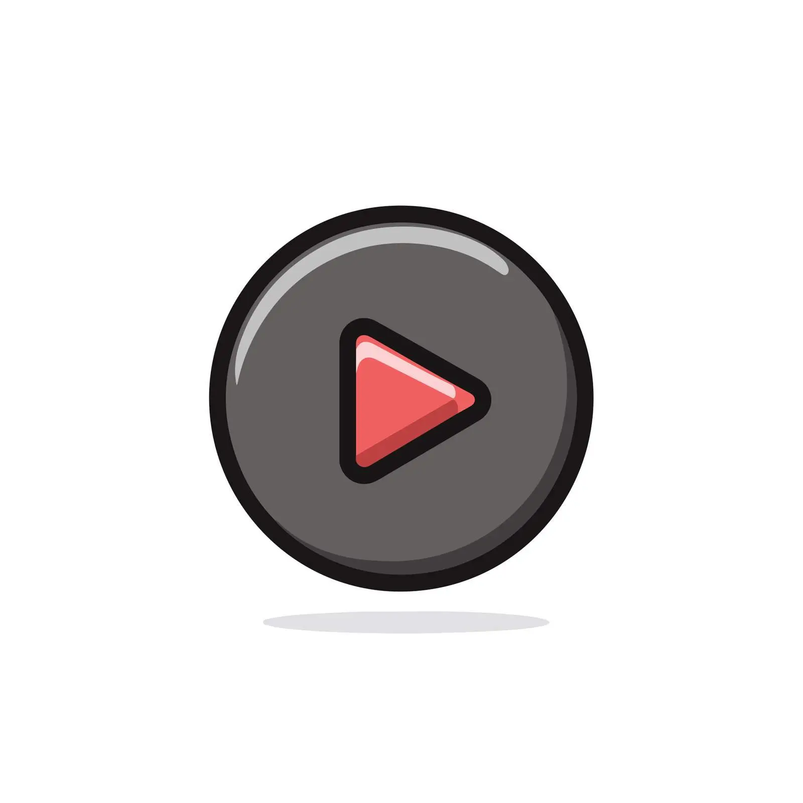 Minimal Play Button Icon — free download from Dotvec
