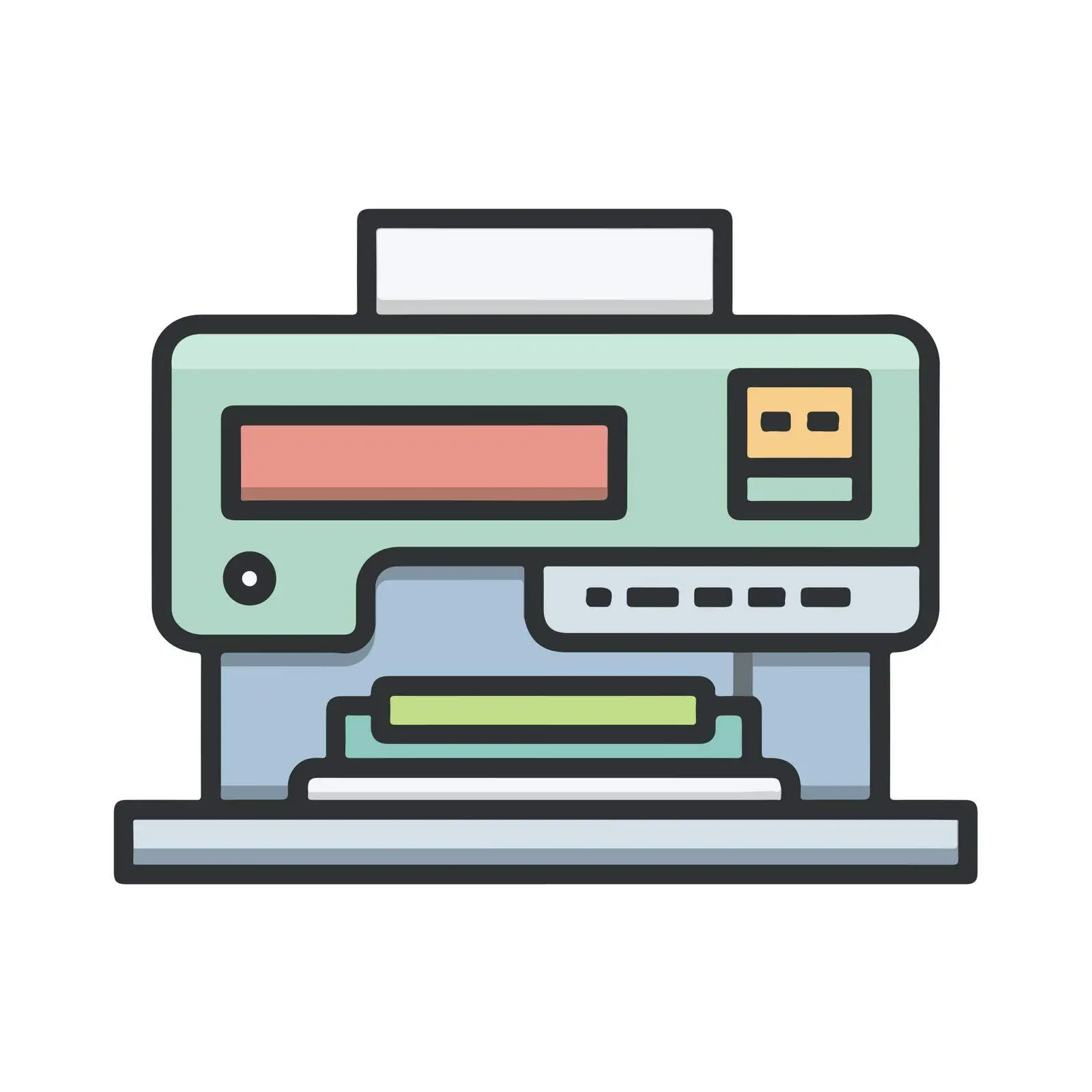 Printer Outline Icon — free download from Dotvec