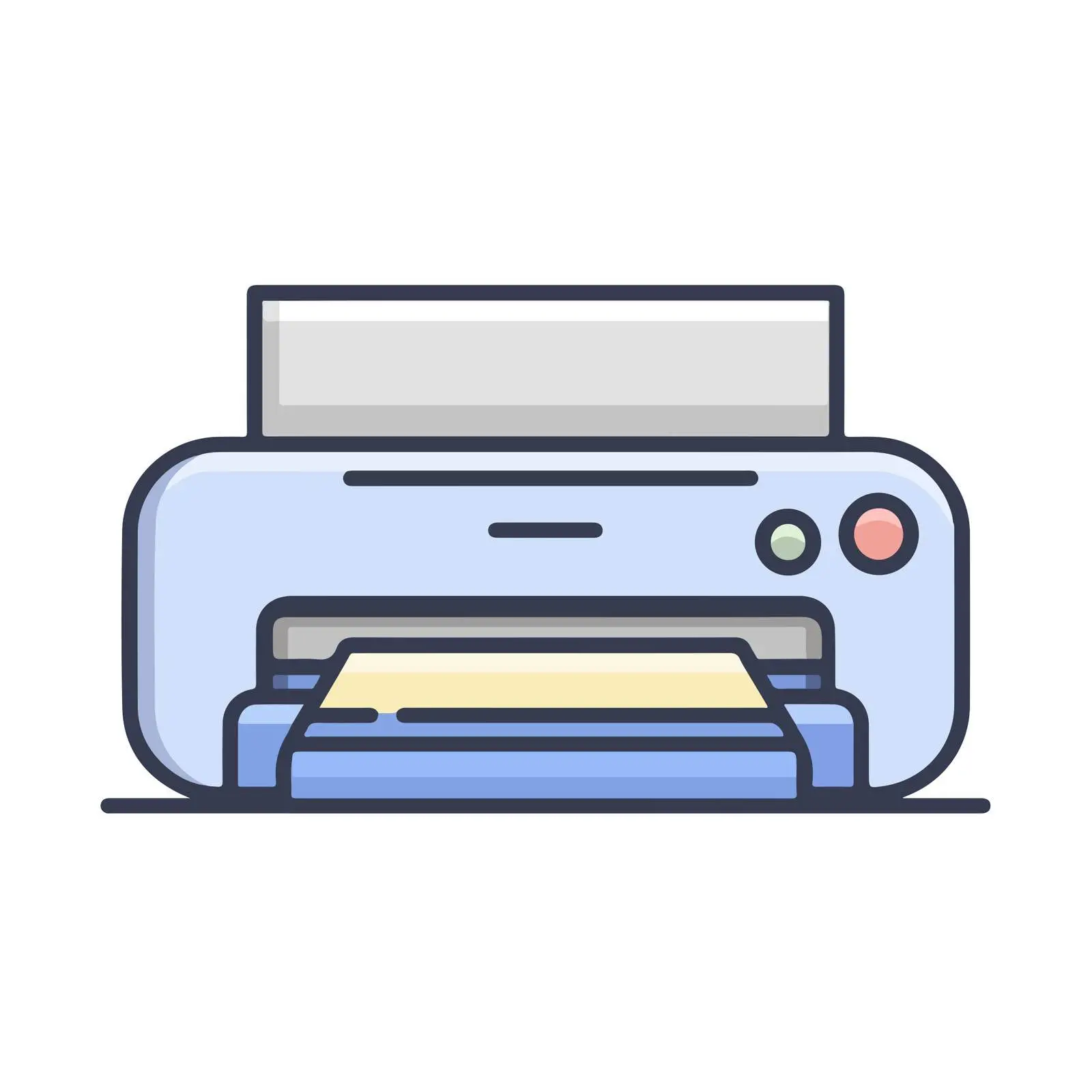 Printer Outline Icon — free download from Dotvec