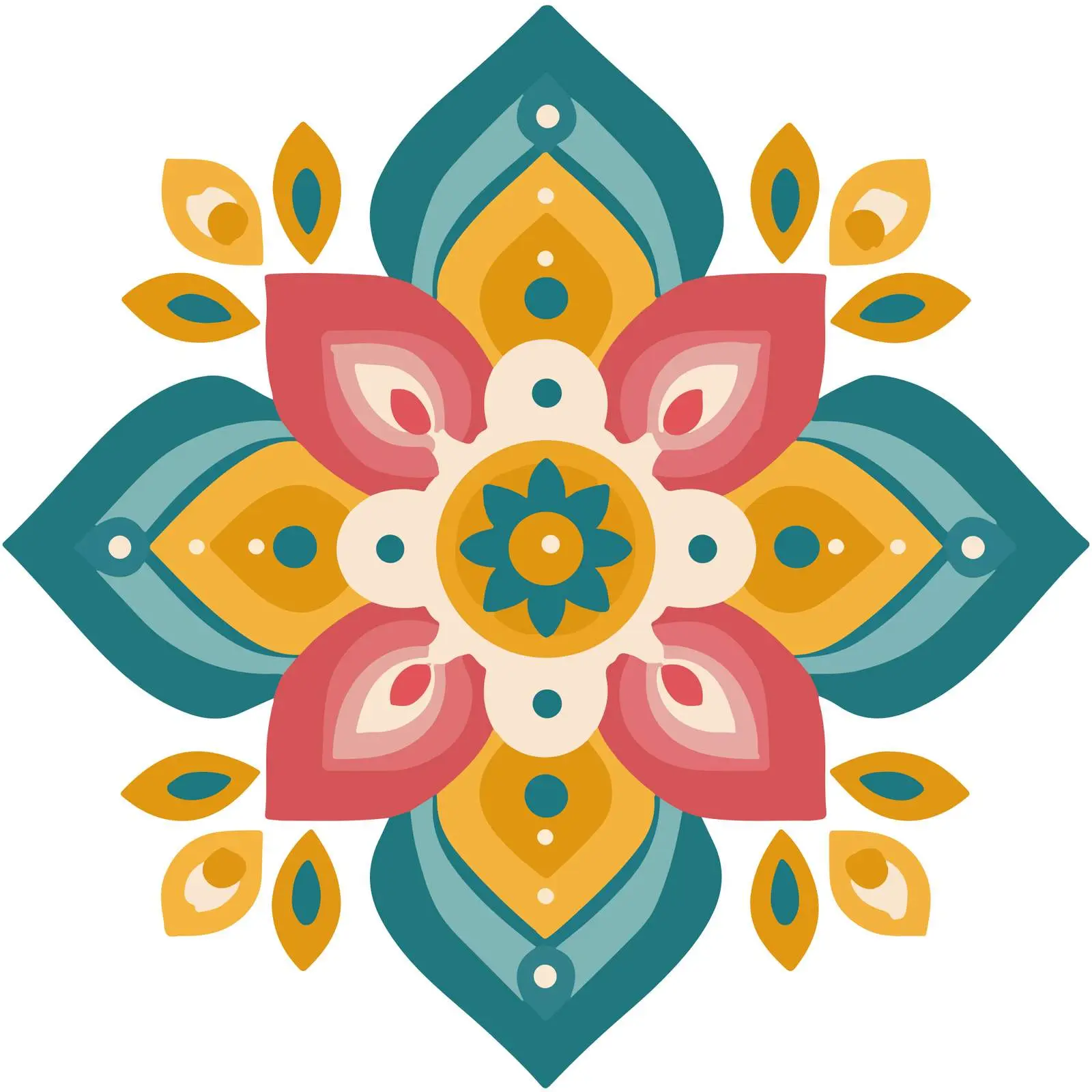 Rangoli Design Vector Icon — free download from Dotvec