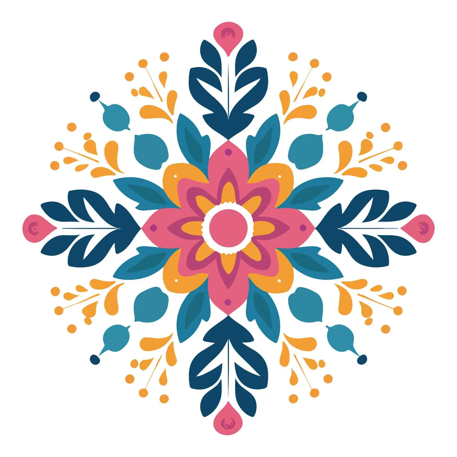 Rangoli Design Vector Icon — free download from Dotvec