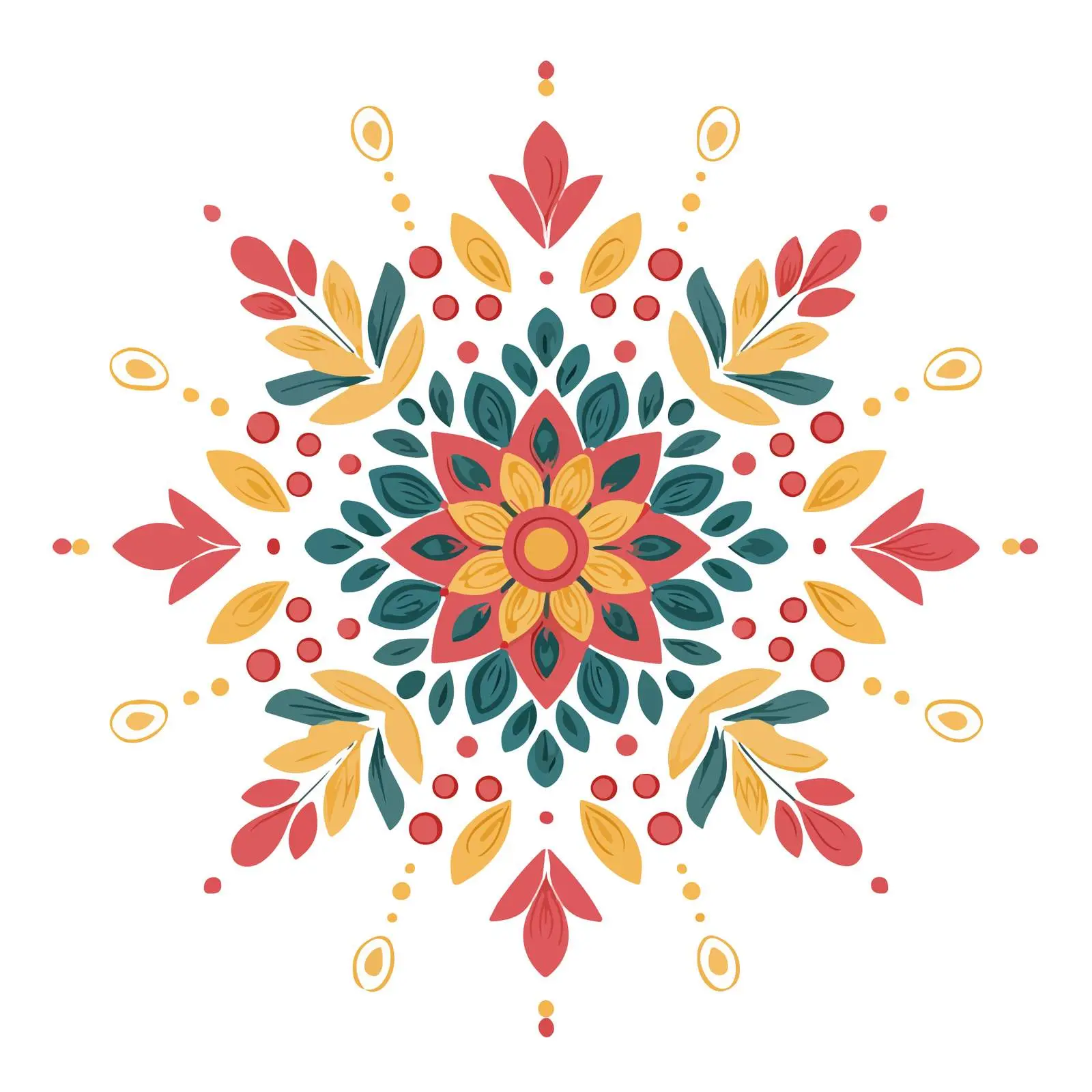 Rangoli Design Icon — free download from Dotvec