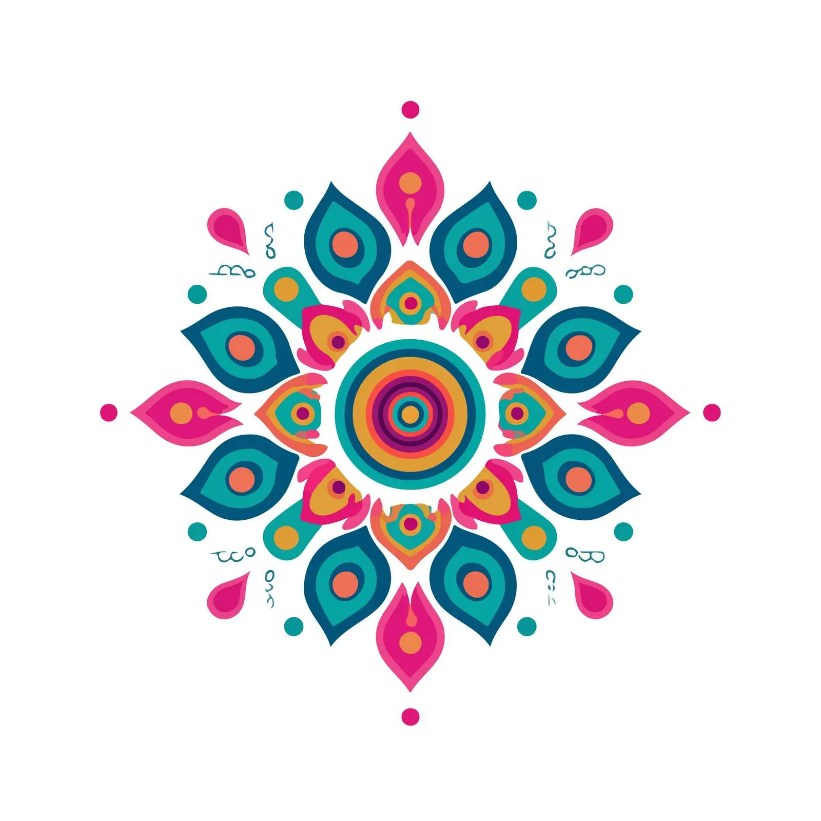 Rangoli Design Icon — free download from Dotvec