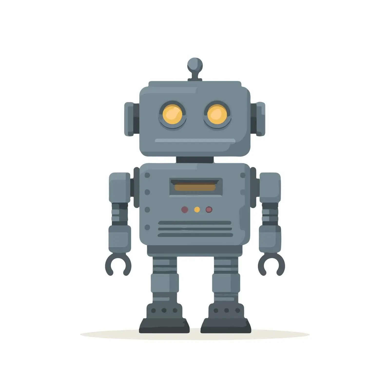Robot Icon in Flat Vector Style — free download from Dotvec