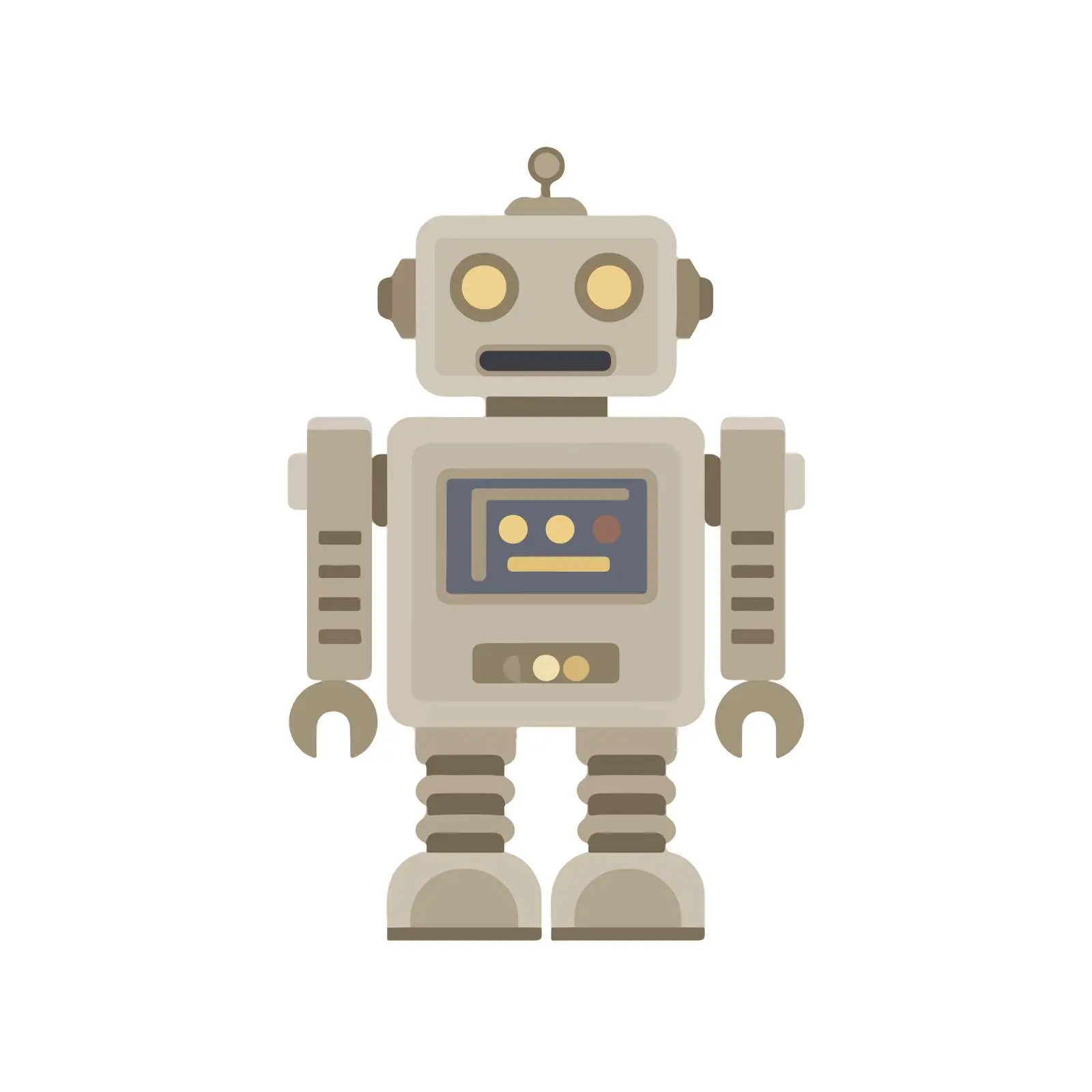 Robot Flat Vector Icon — free download from Dotvec