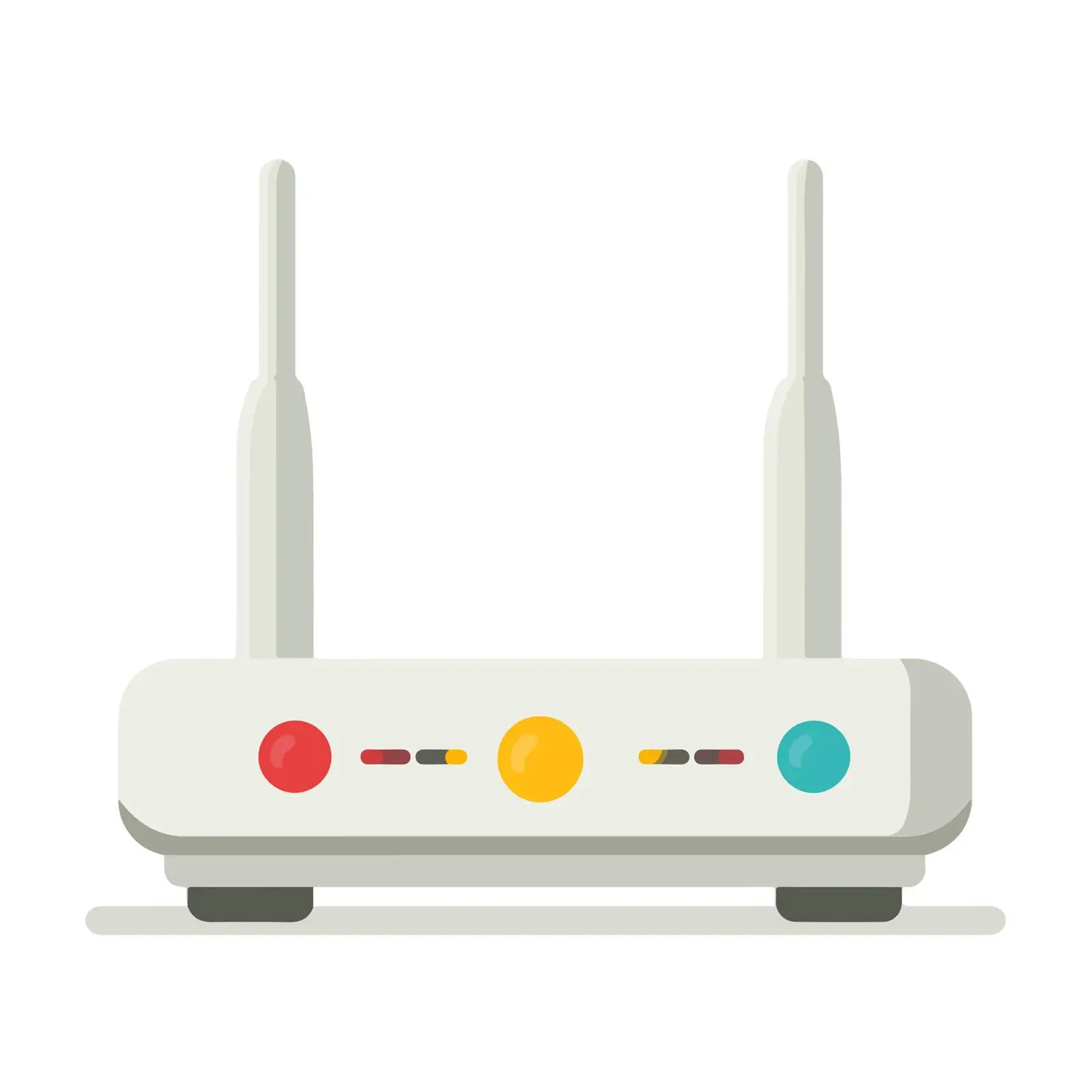 Router Icon in Flat Vector Style — free download from Dotvec