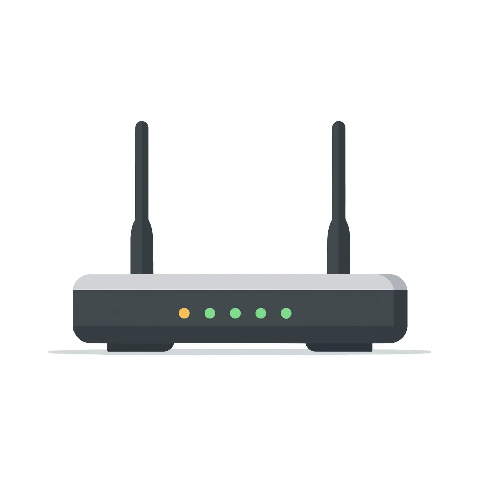 Router Icon in Flat Vector Style — free download from Dotvec