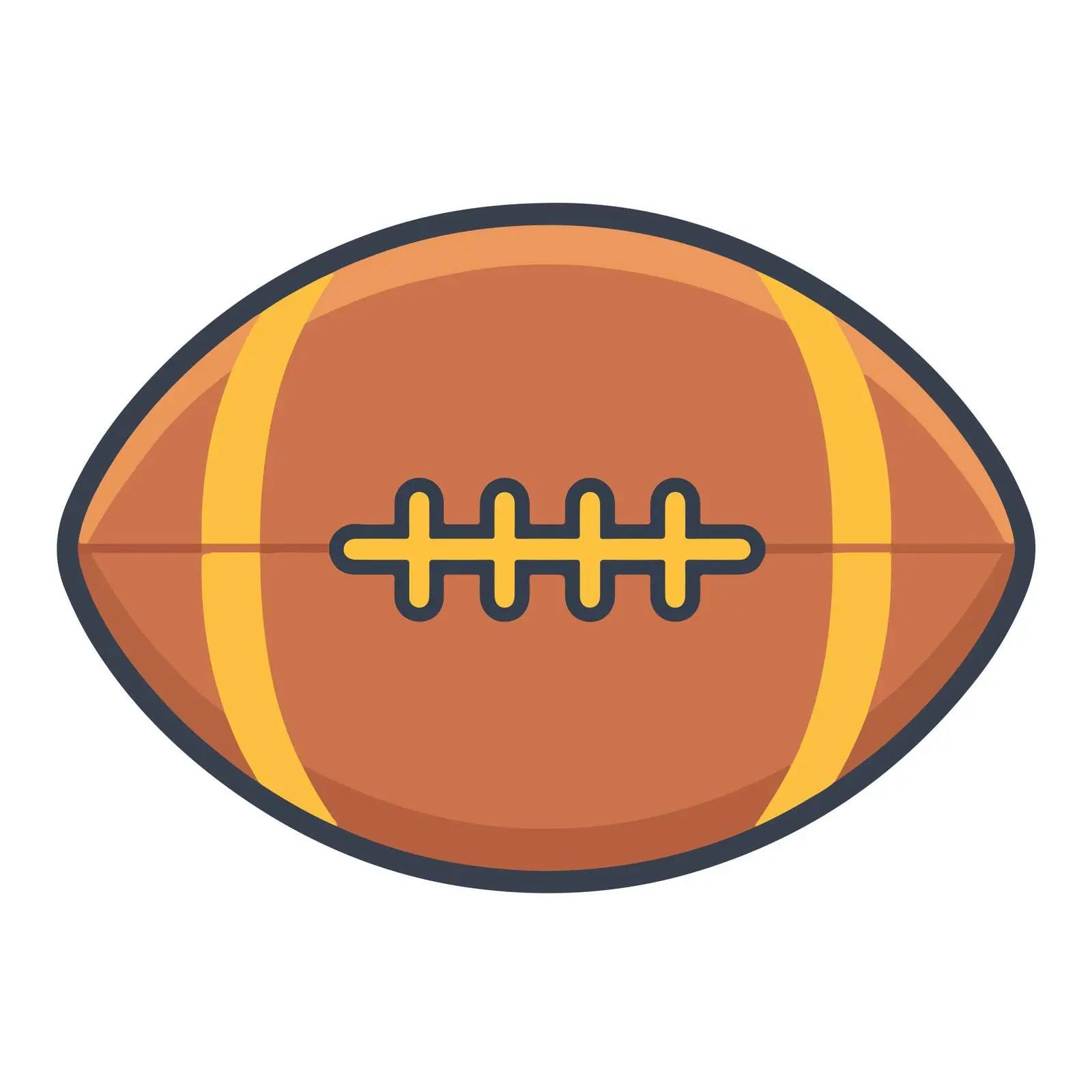 Rugby Ball Vector Icon — free download from Dotvec