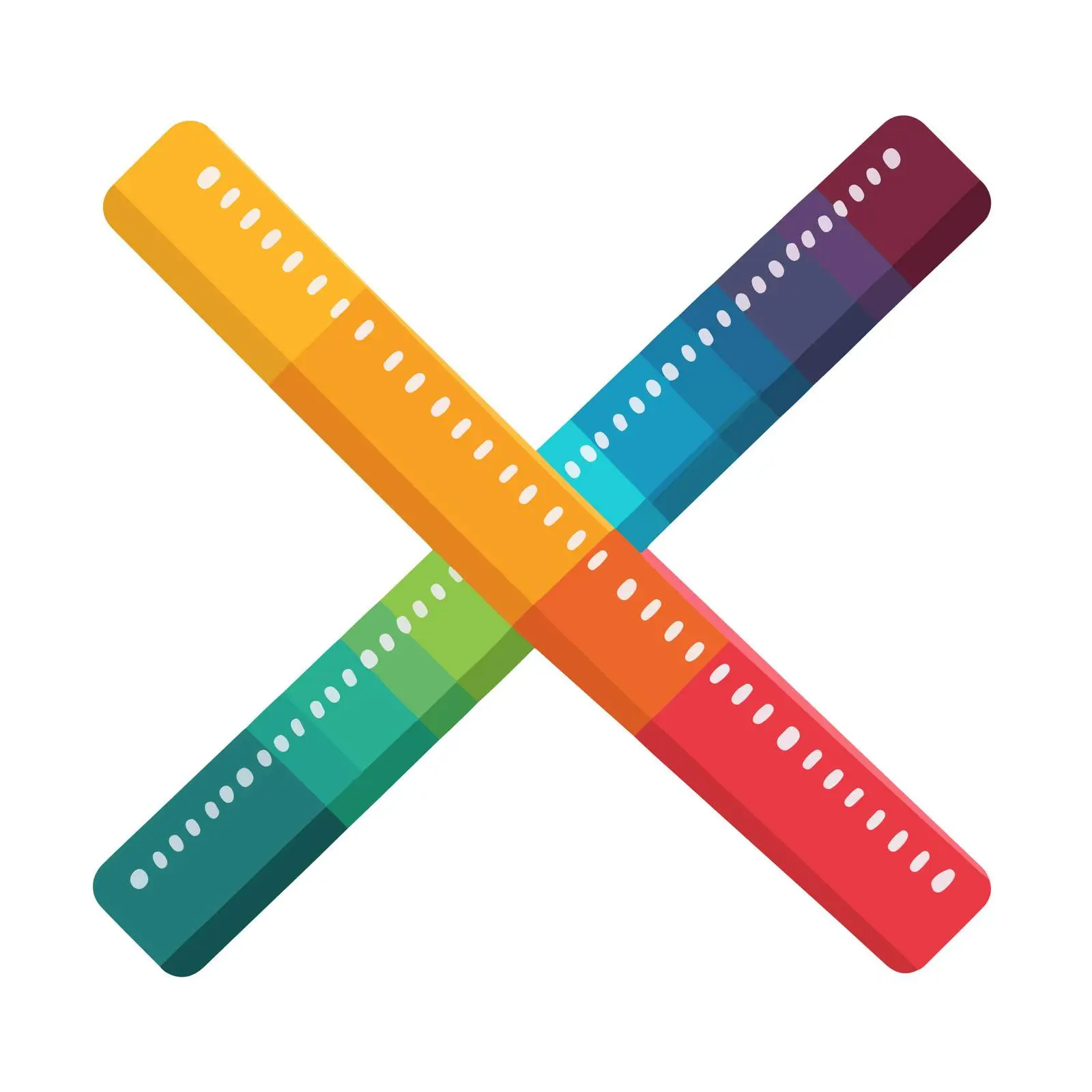 Colorful Ruler Vector Icon — free download from Dotvec