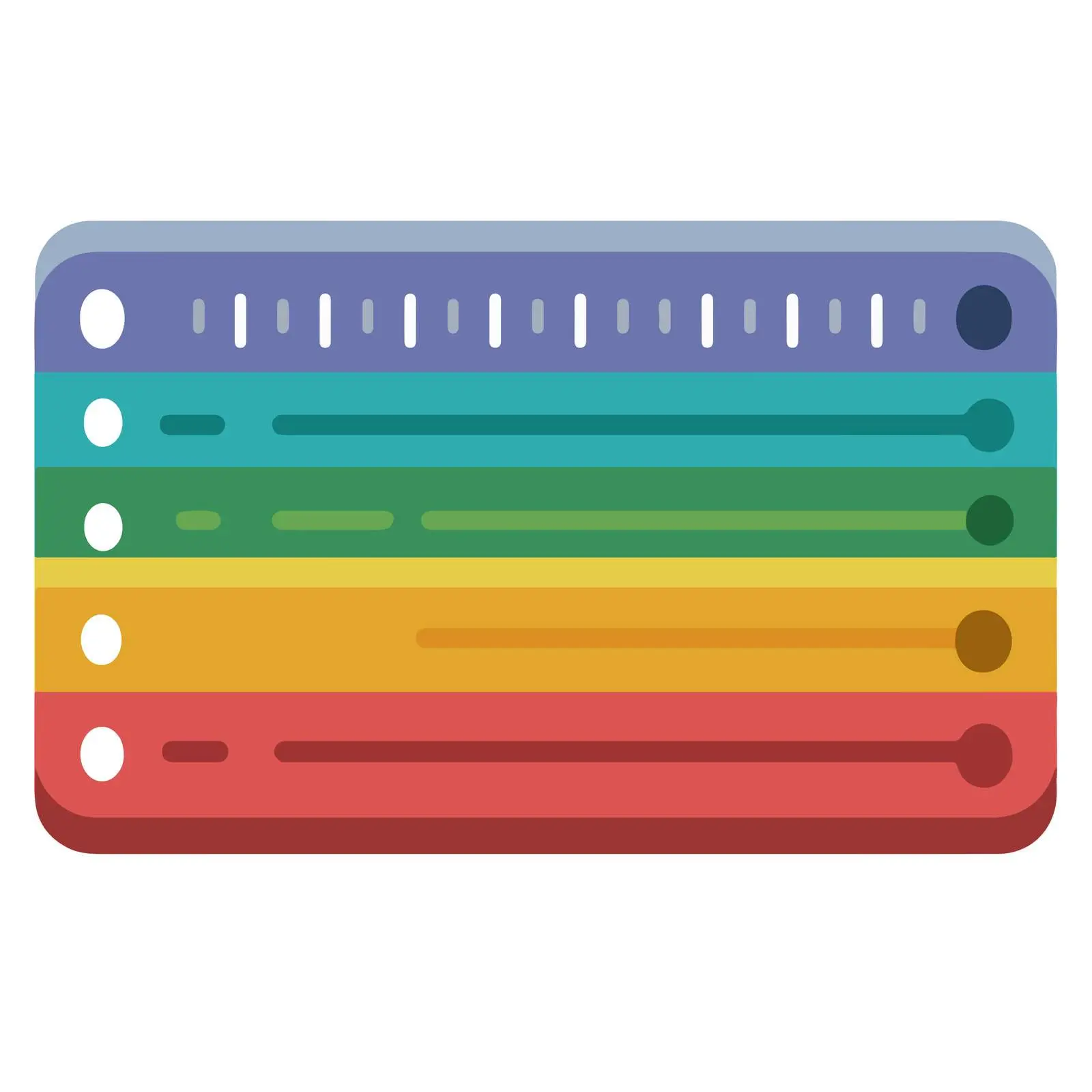Colorful Ruler Icon — free download from Dotvec