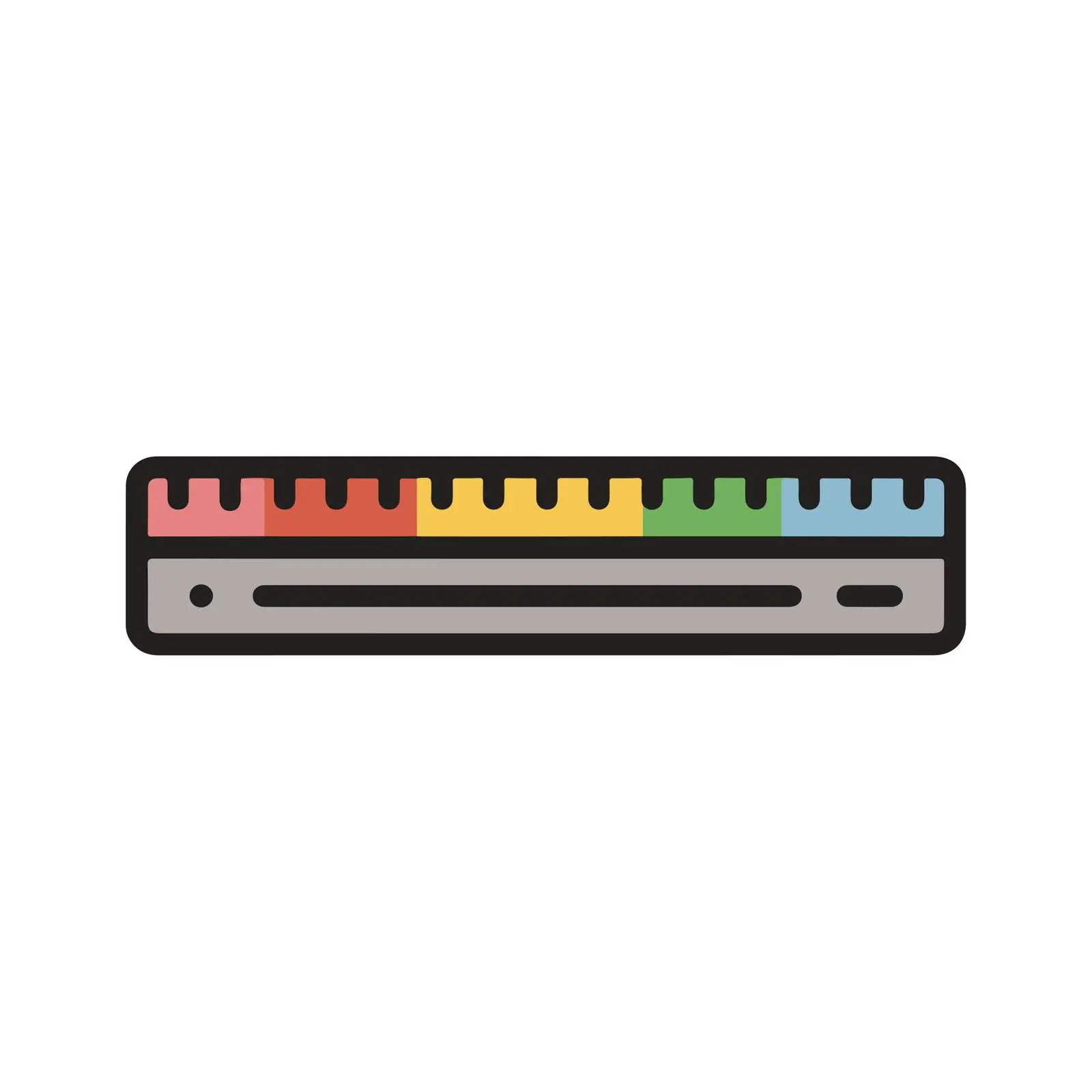 Colorful Ruler Icon — free download from Dotvec