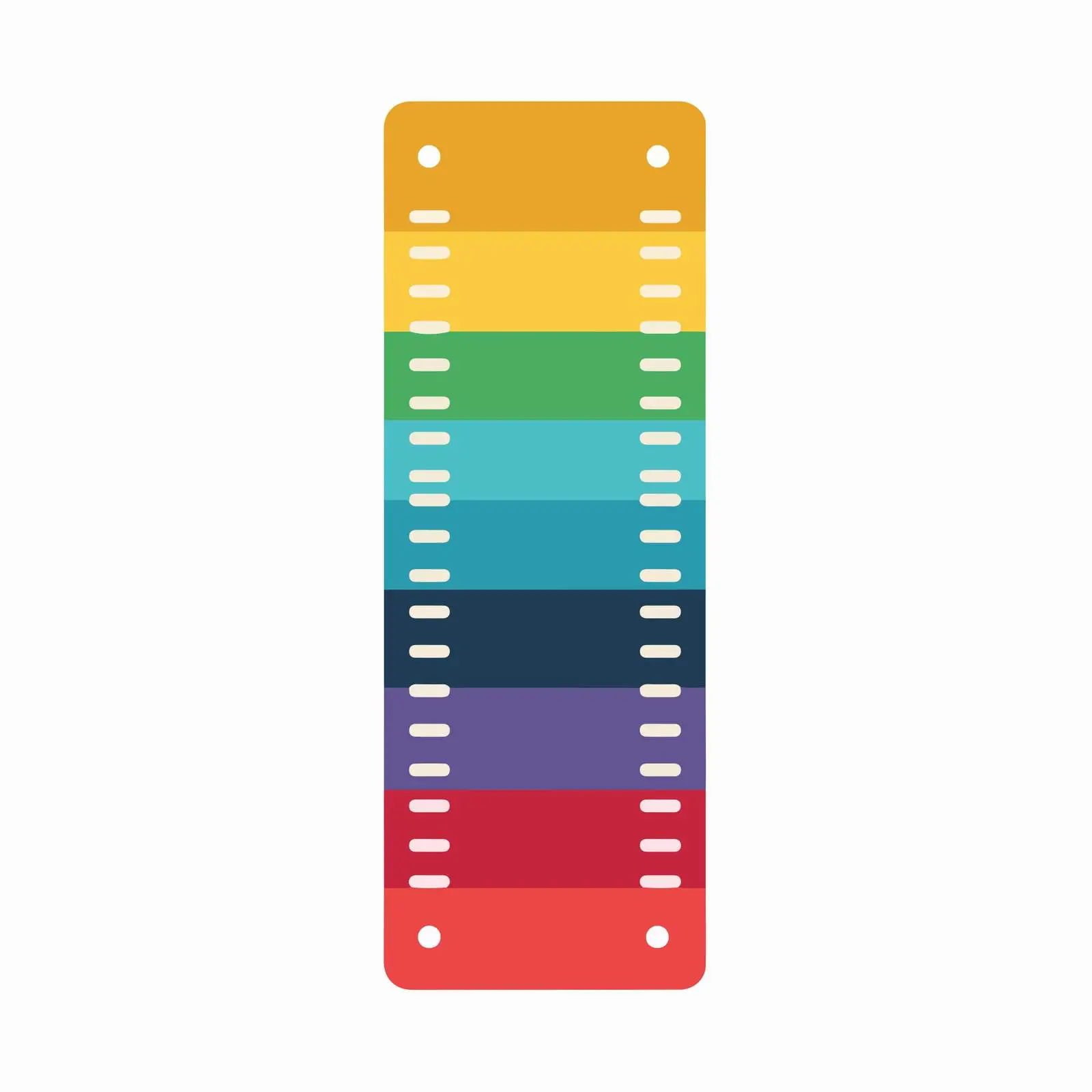Colorful Ruler Icon in Flat Style — free download from Dotvec