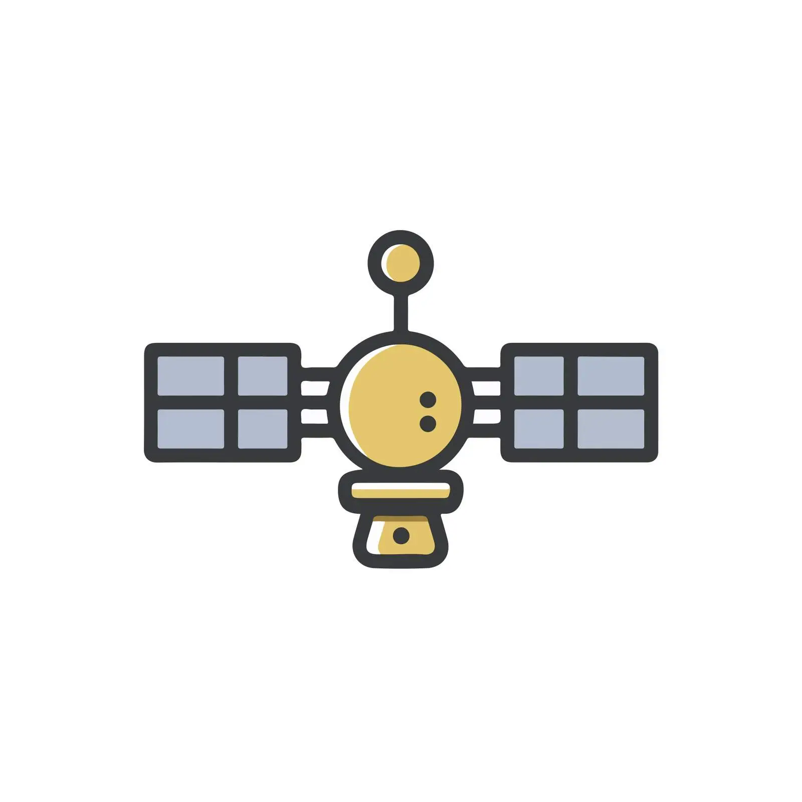 Satellite Thin Flat Vector Icon — free download from Dotvec