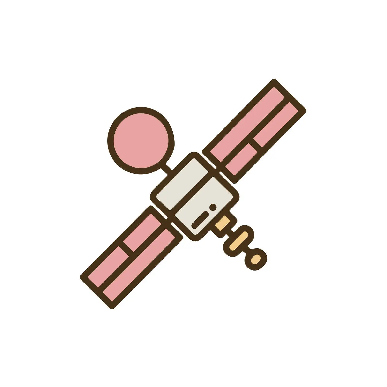 Satellite Icon in Flat Vector Style — free download from Dotvec