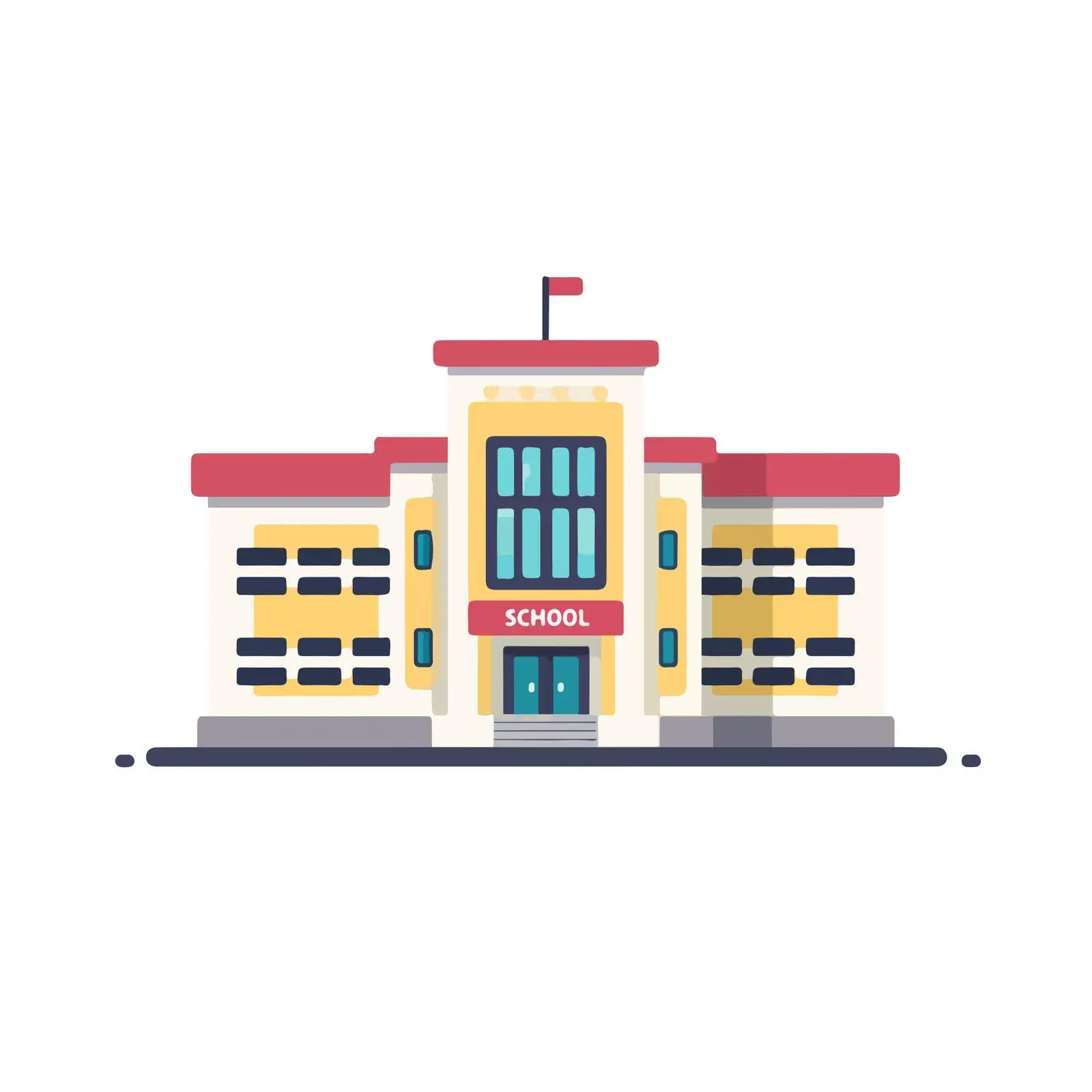School Building Icon — free download from Dotvec