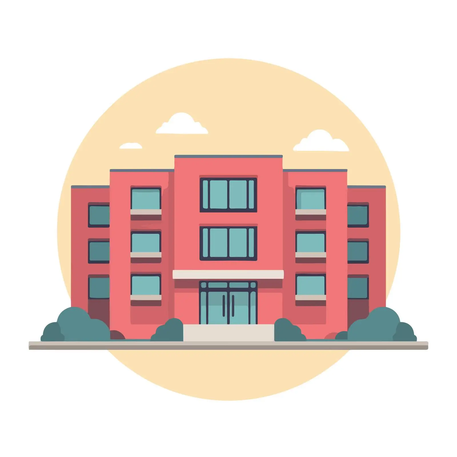 School Building Icon — free download from Dotvec